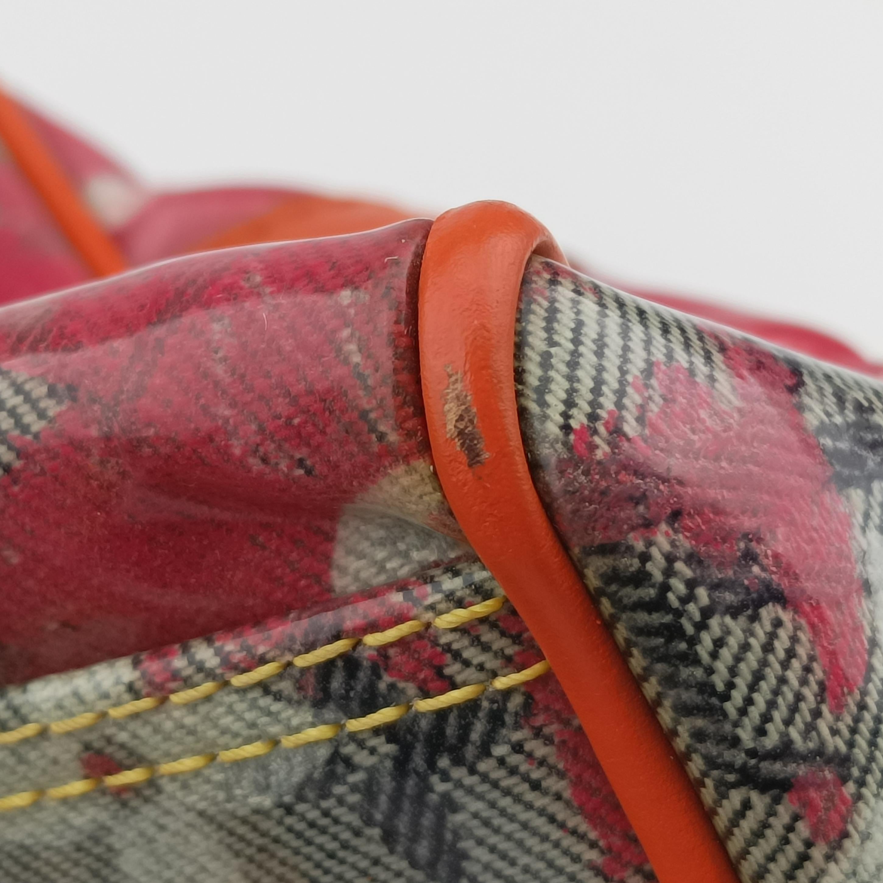 Pre-owned Louis Vuitton Weekender PM Rose×Multicolor Monogram Pulp M95734 handbag | stylenewstar