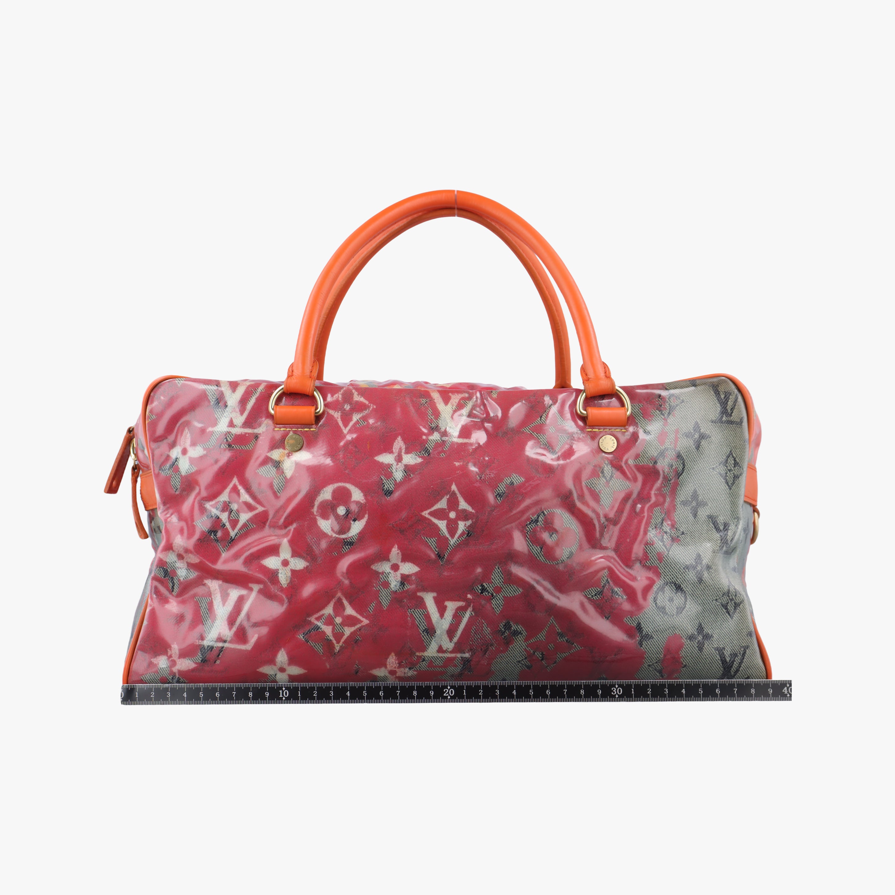 Pre-owned Louis Vuitton Weekender PM Rose×Multicolor Monogram Pulp M95734 handbag | stylenewstar
