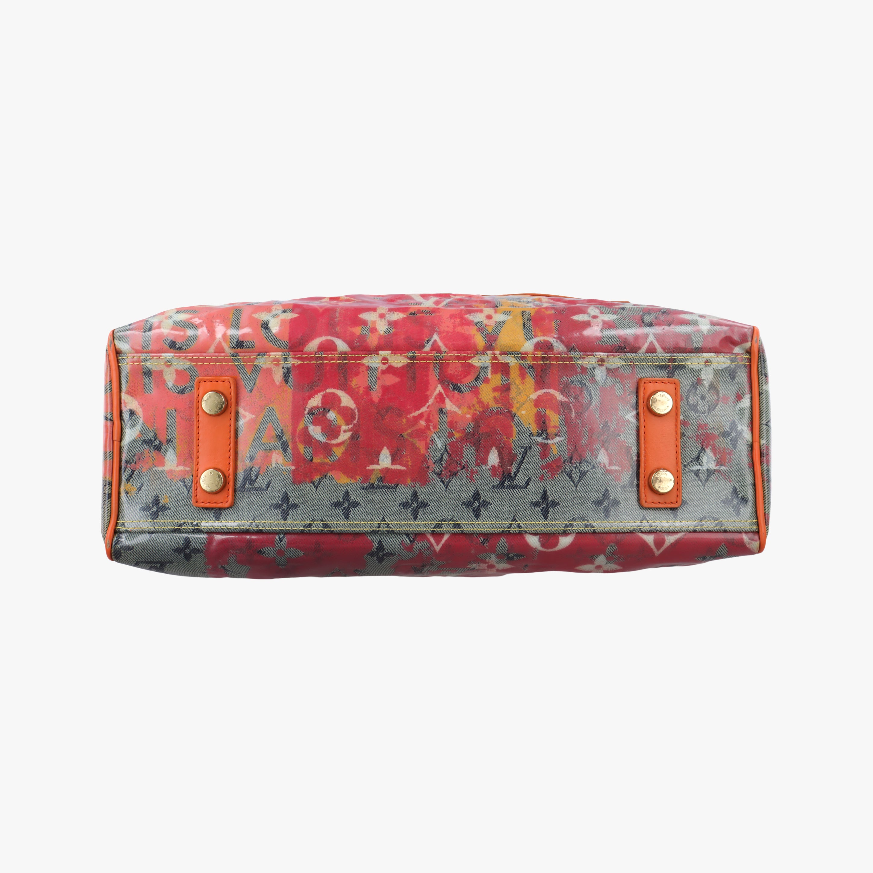 Pre-owned Louis Vuitton Weekender PM Rose×Multicolor Monogram Pulp M95734 handbag | stylenewstar
