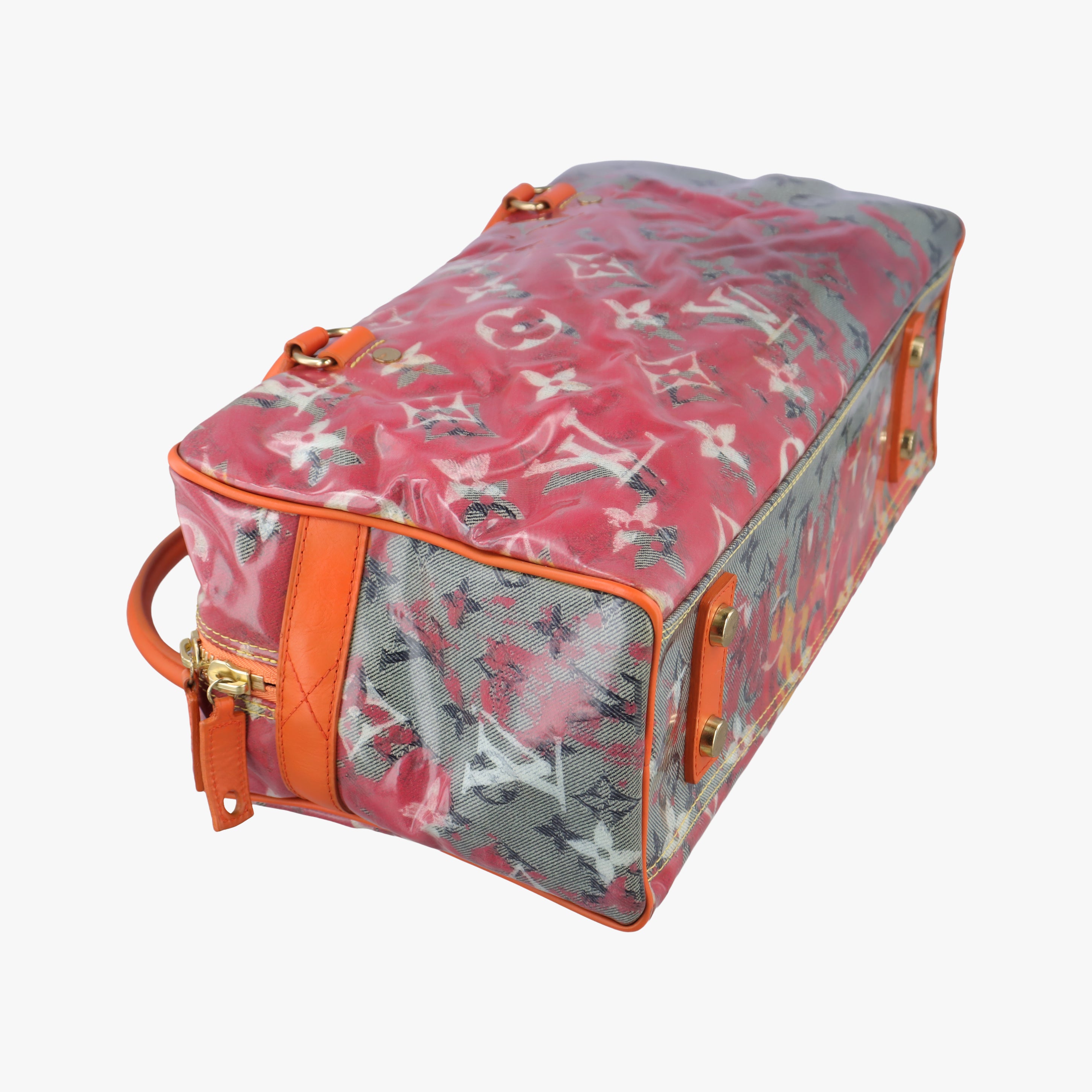 Pre-owned Louis Vuitton Weekender PM Rose×Multicolor Monogram Pulp M95734 handbag | stylenewstar