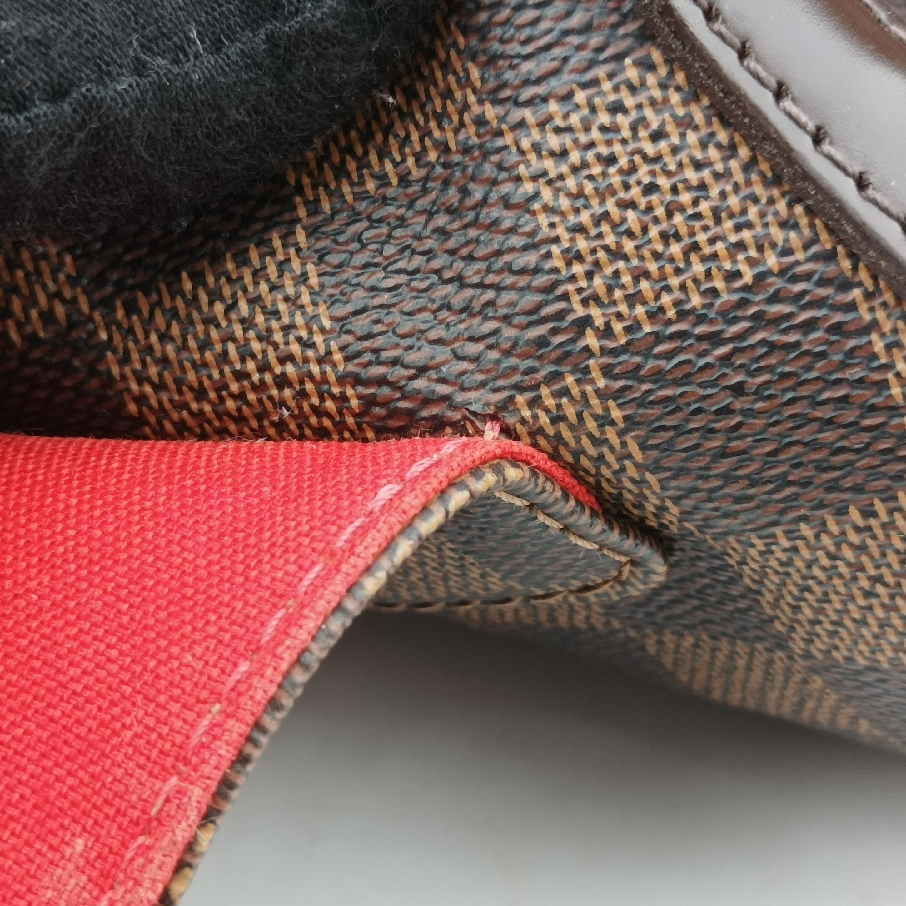 Secondhand Louis Vuitton BERGAMO MM EBENE Damier Canvas N41168 shoulderbag | stylenewstar