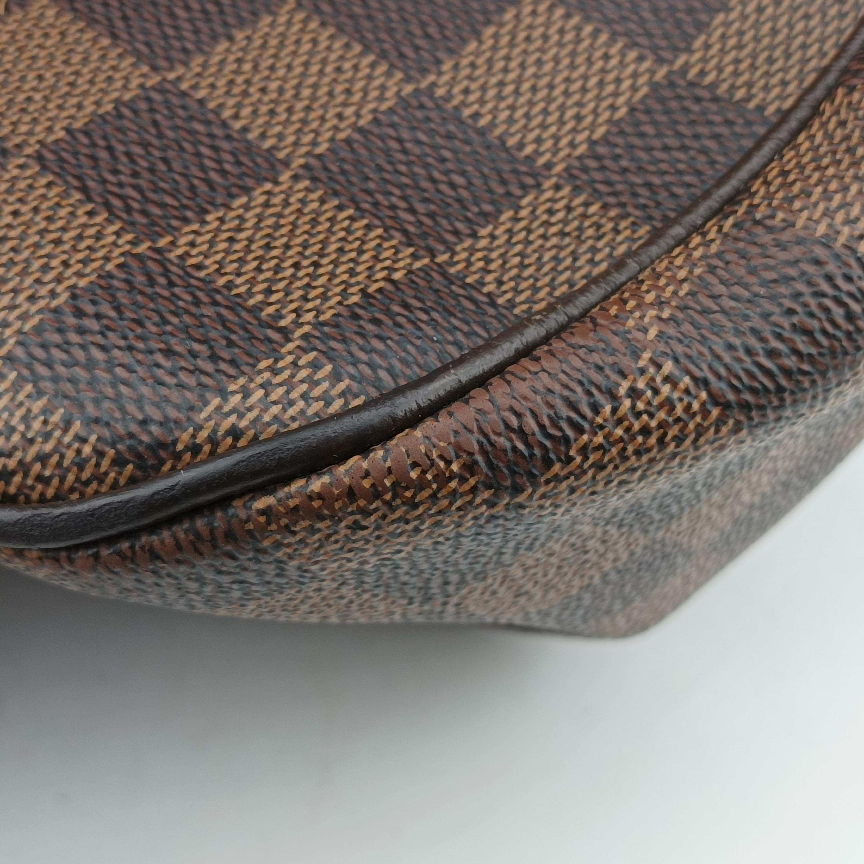 Secondhand Louis Vuitton BERGAMO MM EBENE Damier Canvas N41168 shoulderbag | stylenewstar