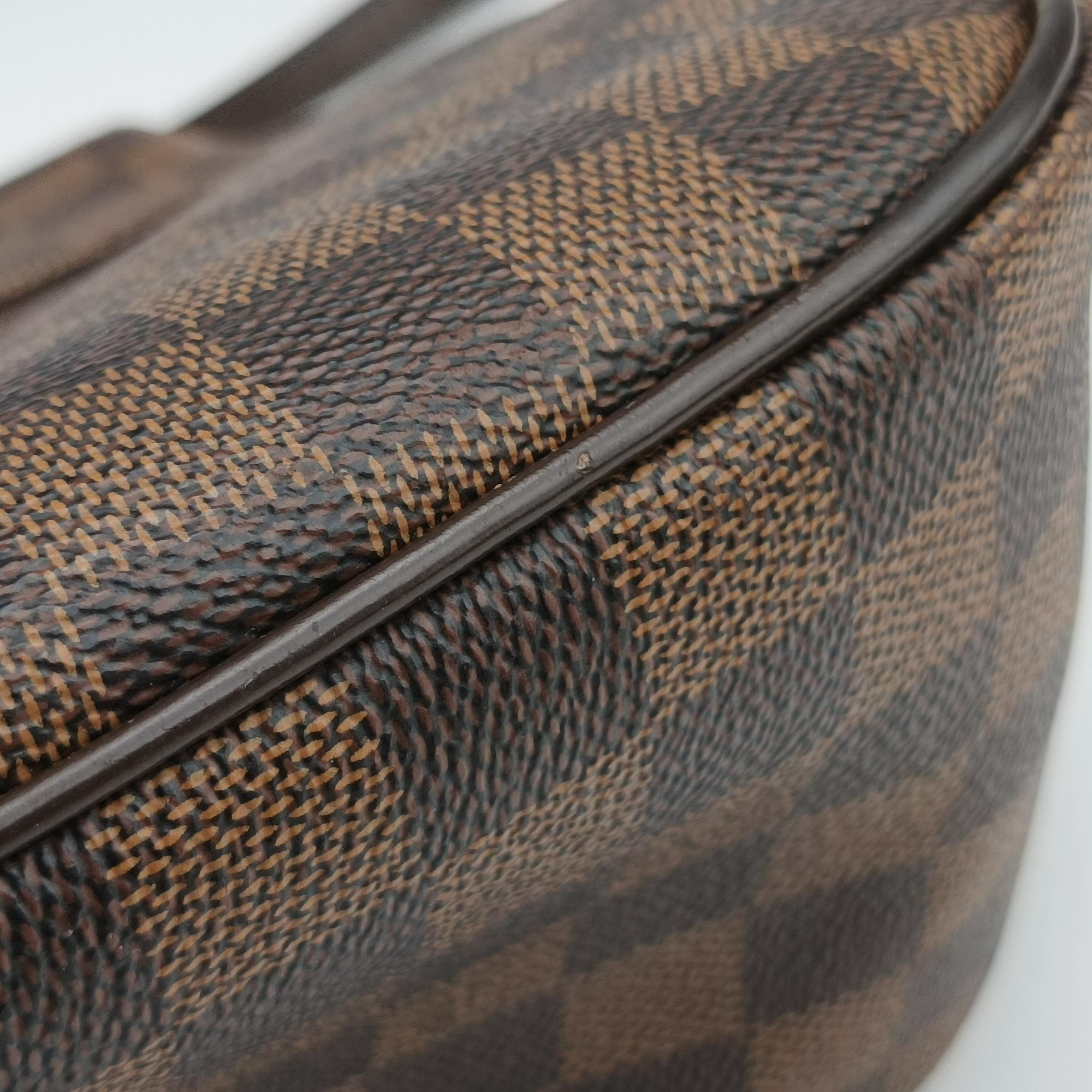 Secondhand Louis Vuitton BERGAMO MM EBENE Damier Canvas N41168 shoulderbag | stylenewstar