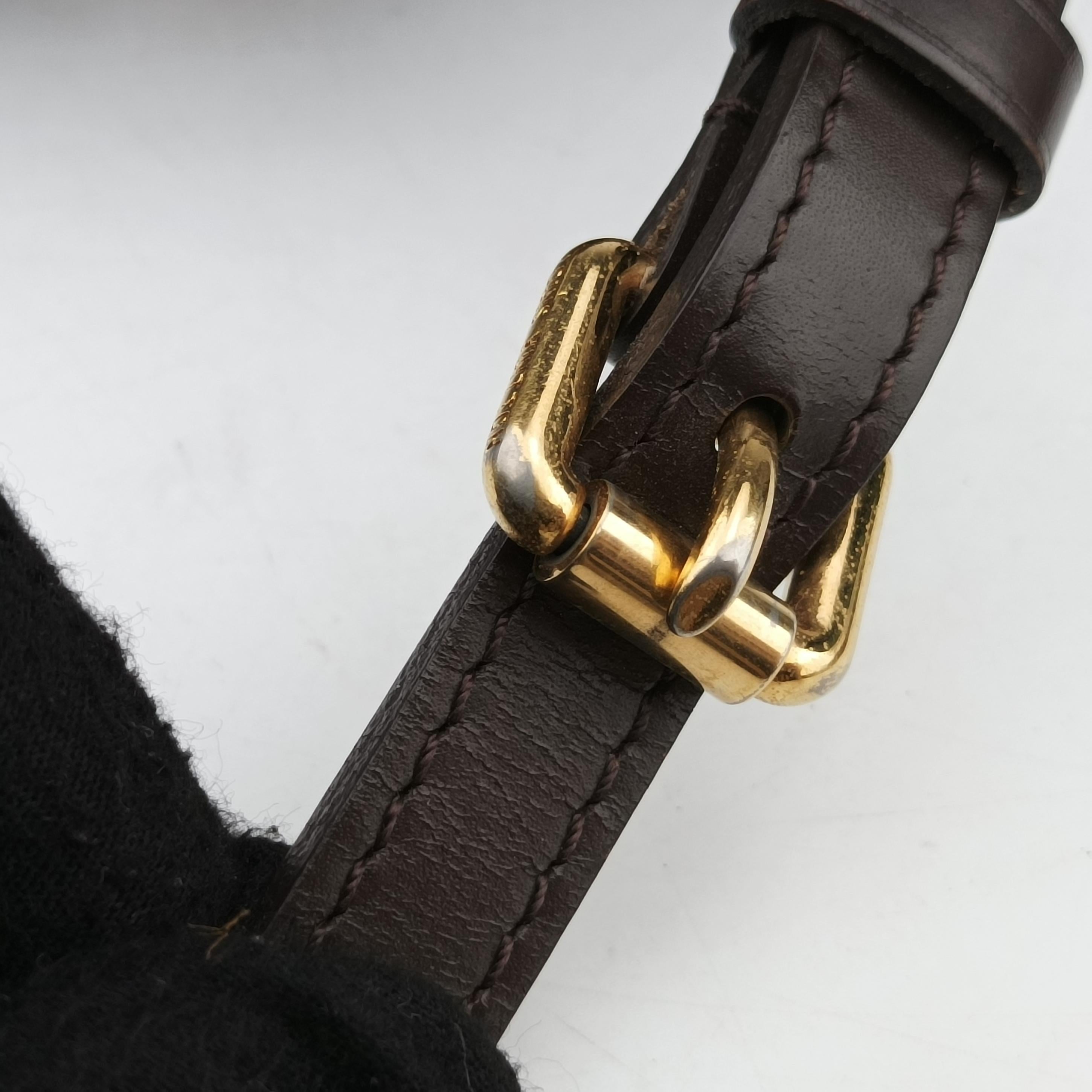 Secondhand Louis Vuitton BERGAMO MM EBENE Damier Canvas N41168 shoulderbag | stylenewstar