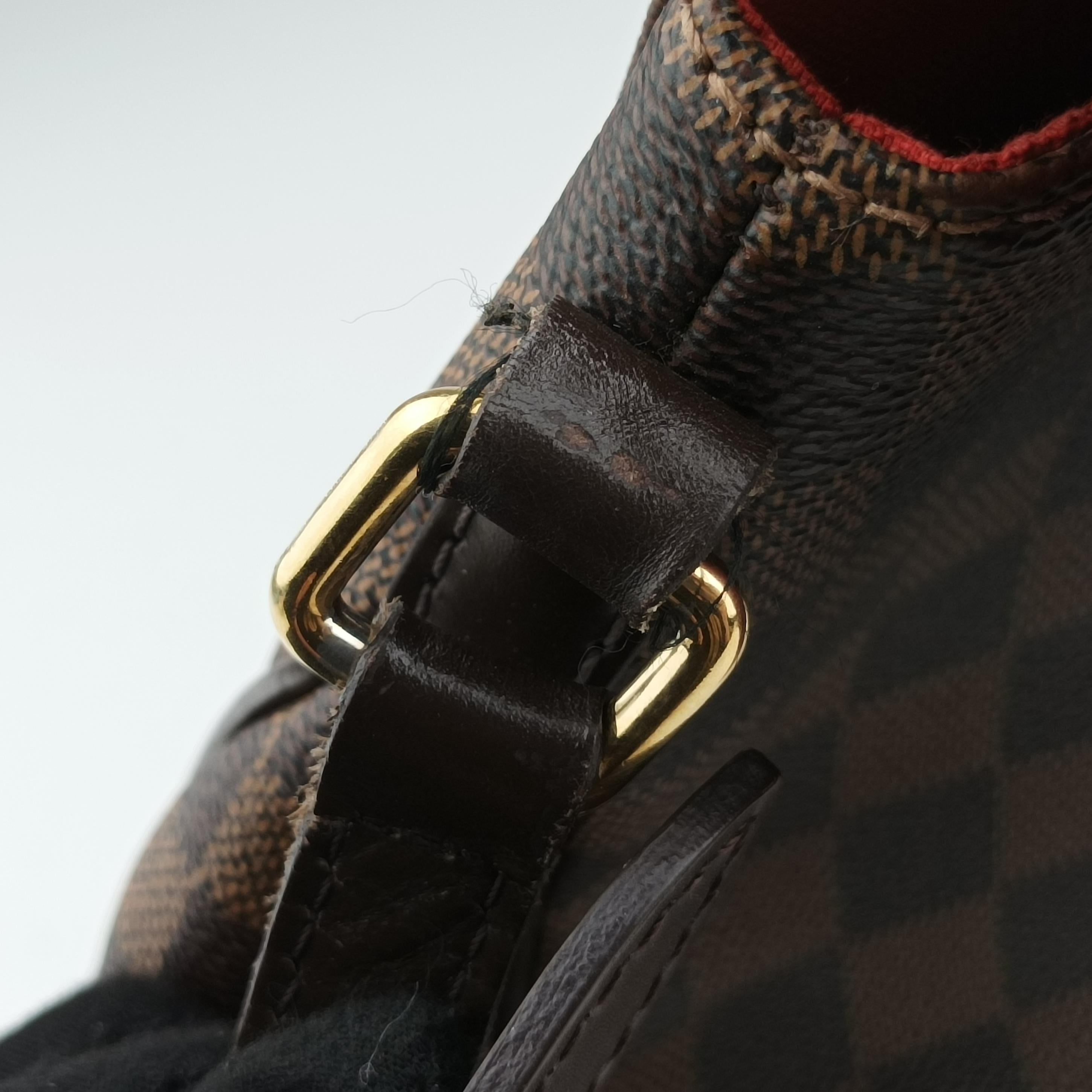 Secondhand Louis Vuitton BERGAMO MM EBENE Damier Canvas N41168 shoulderbag | stylenewstar