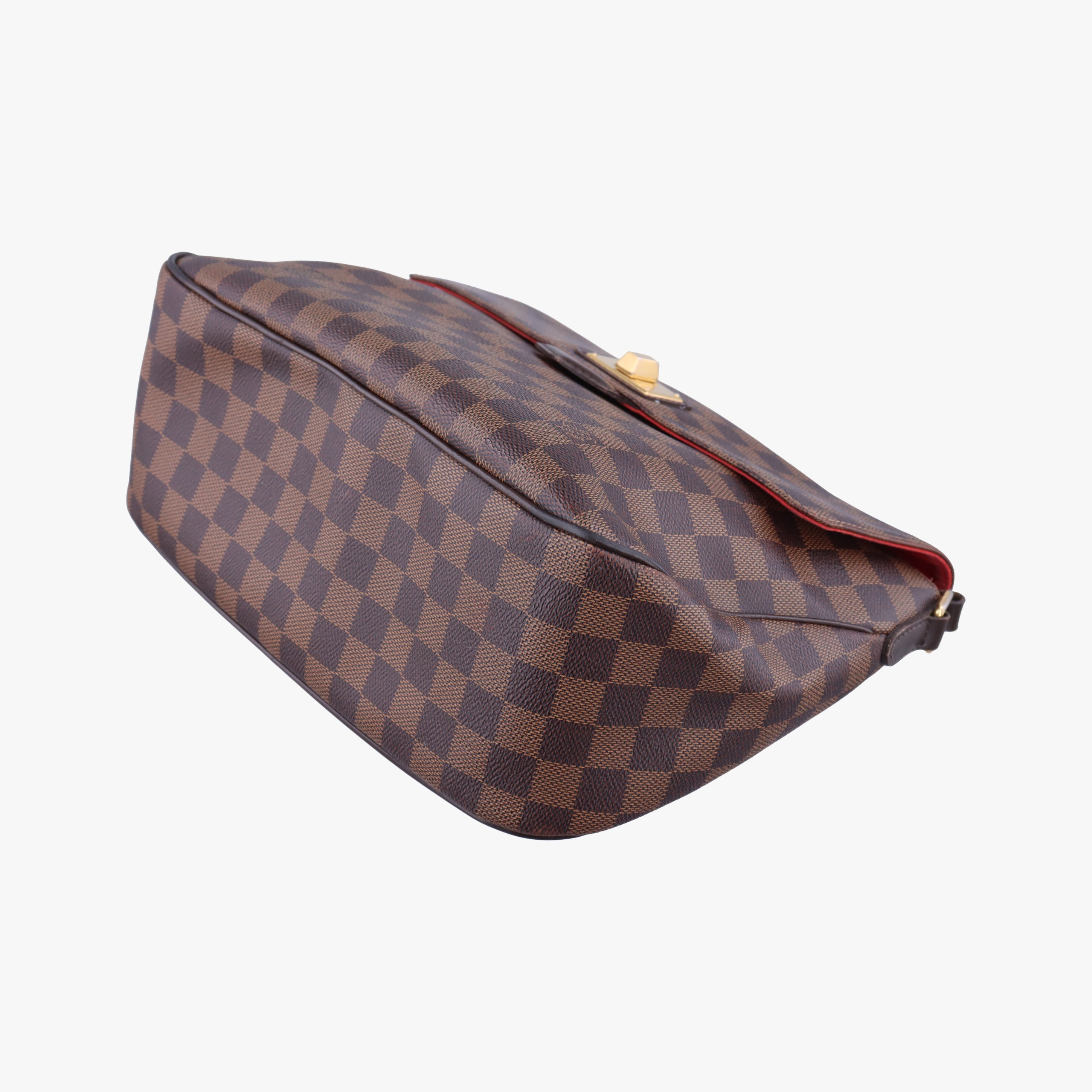 Secondhand Louis Vuitton BERGAMO MM EBENE Damier Canvas N41168 shoulderbag | stylenewstar