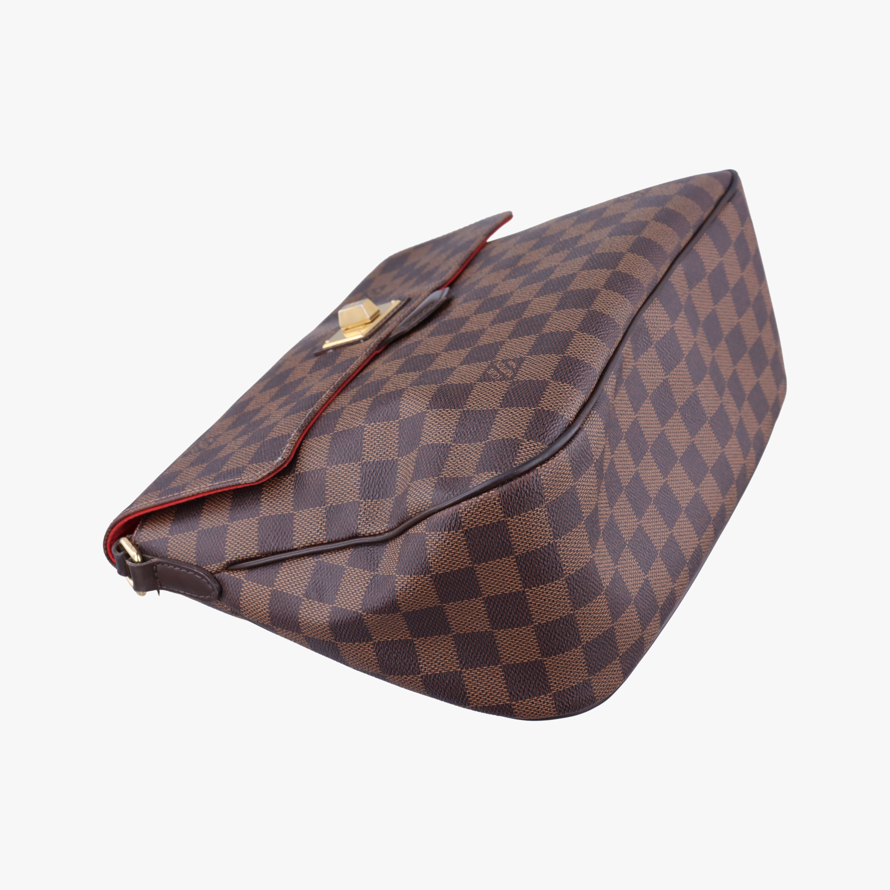 Secondhand Louis Vuitton BERGAMO MM EBENE Damier Canvas N41168 shoulderbag | stylenewstar