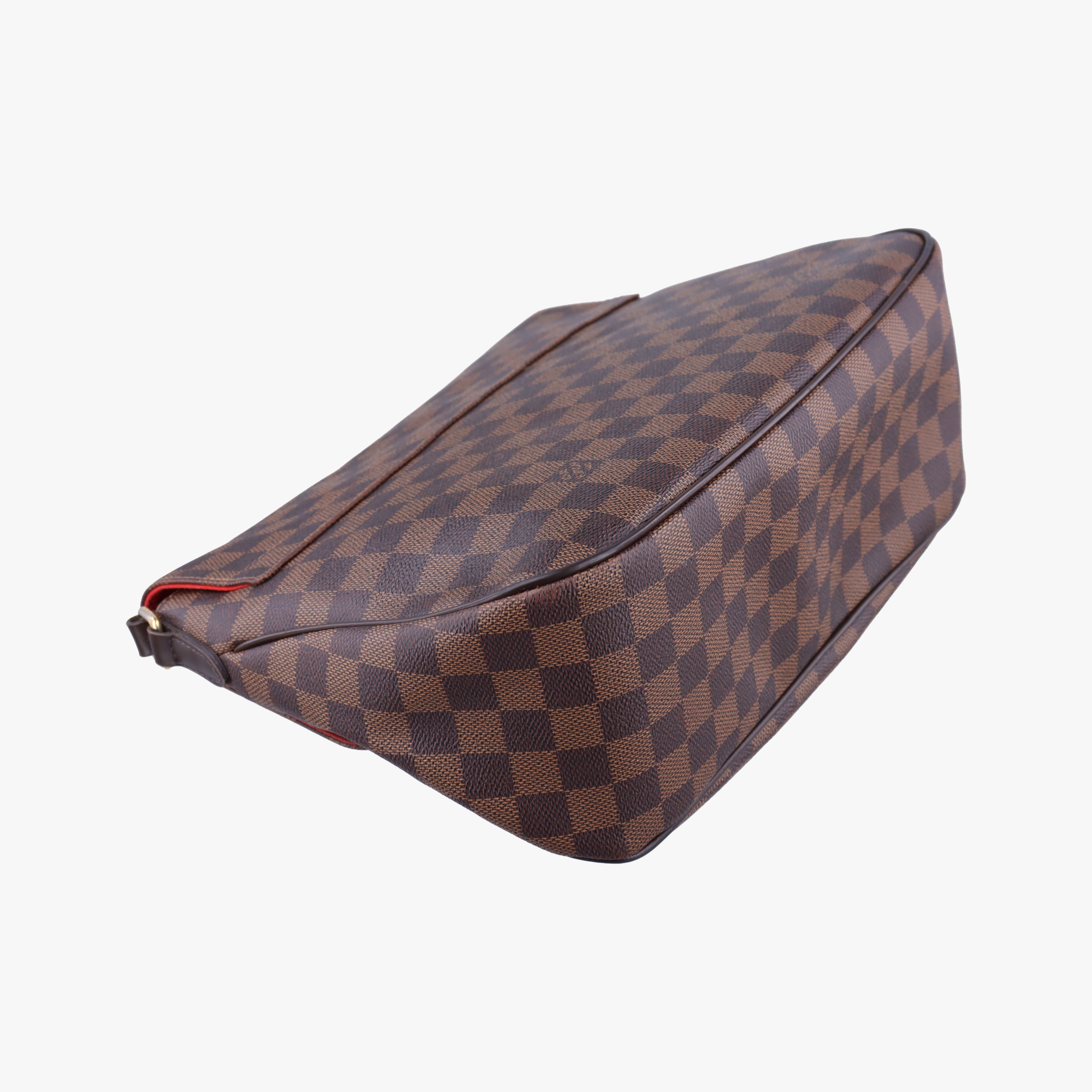 Secondhand Louis Vuitton BERGAMO MM EBENE Damier Canvas N41168 shoulderbag | stylenewstar