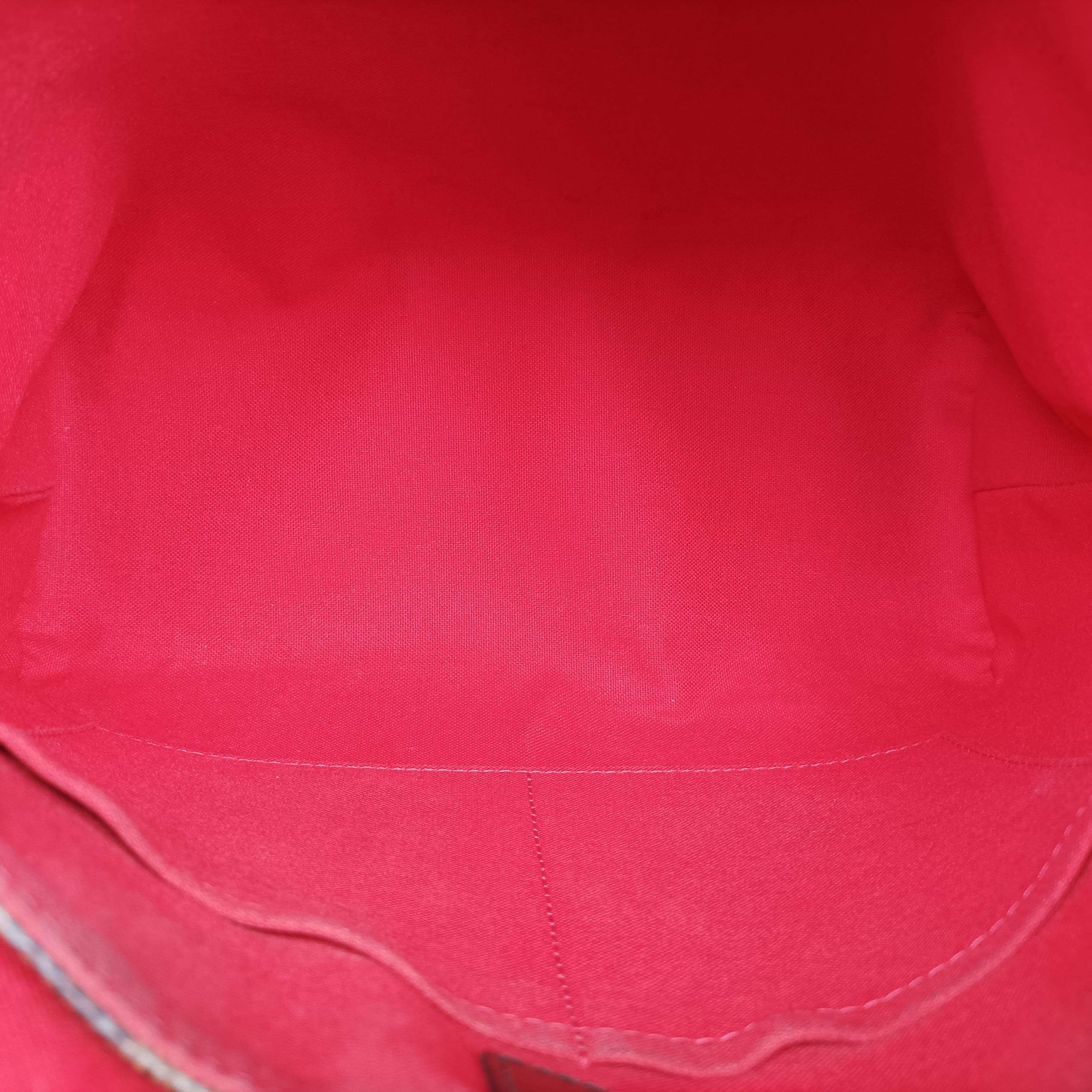 Secondhand Louis Vuitton BERGAMO MM EBENE Damier Canvas N41168 shoulderbag | stylenewstar