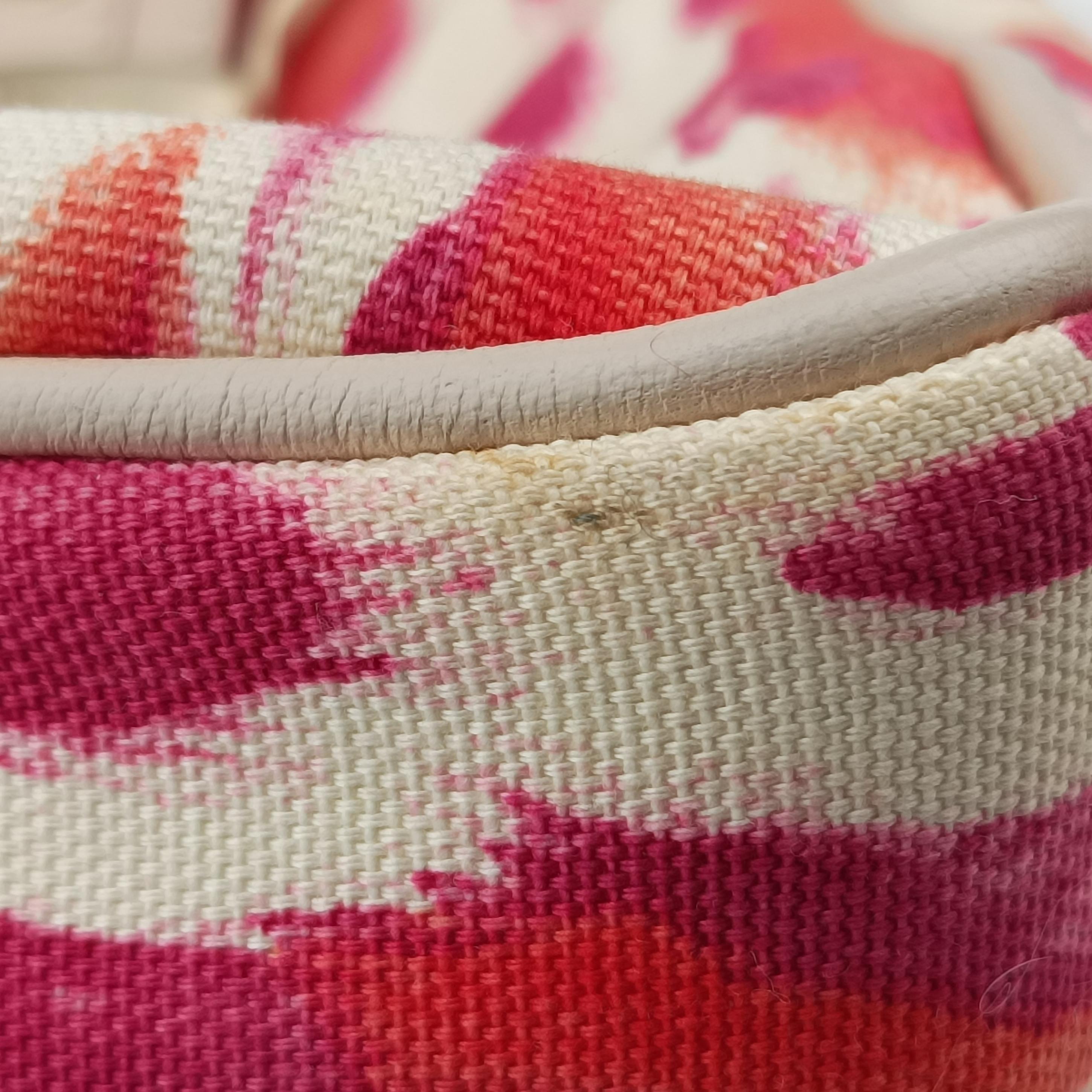 Pre-owned Christian Dior Buckle Handle Satchel Red x Beige canvas  handbag | stylenewstar