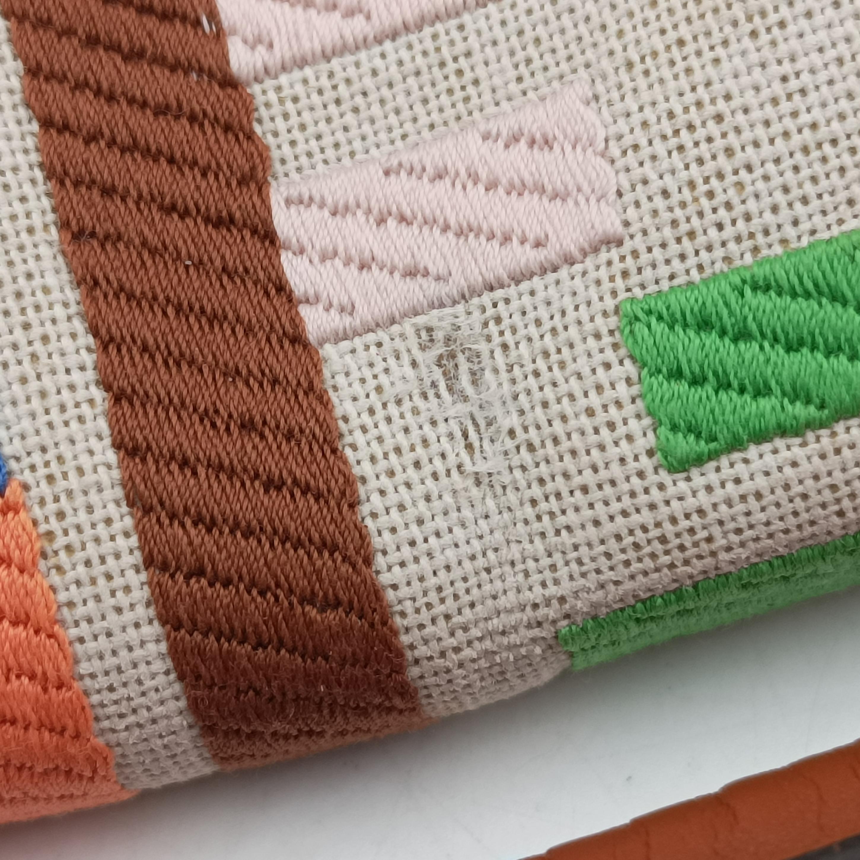 Pre-owned Fendi BAGUETTE Multicolour canvas 8BR600 shoulderbag | stylenewstar