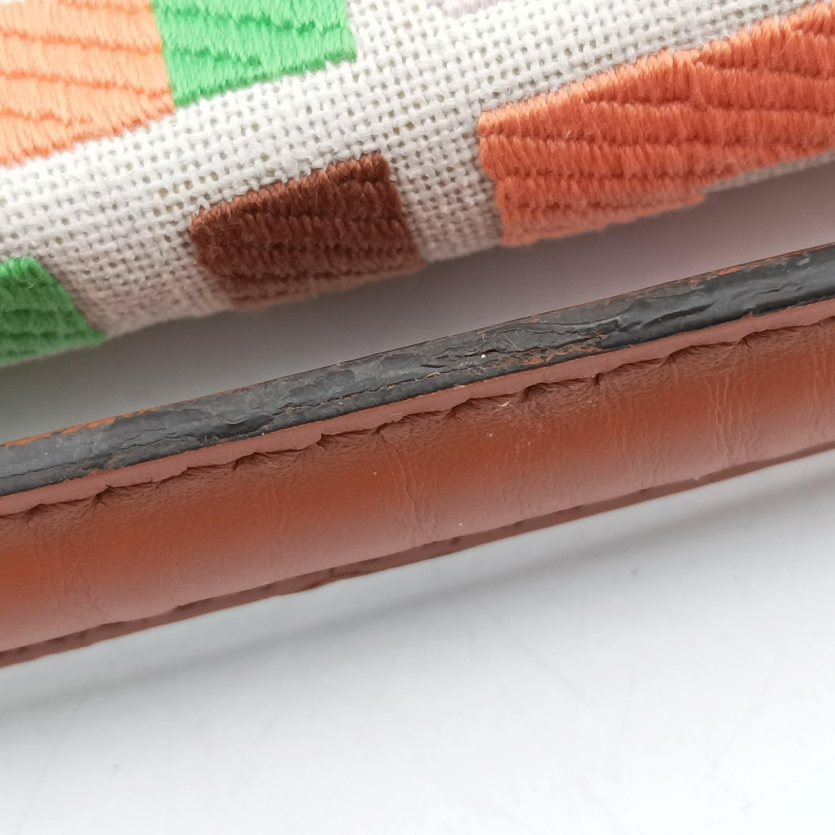 Pre-owned Fendi BAGUETTE Multicolour canvas 8BR600 shoulderbag | stylenewstar