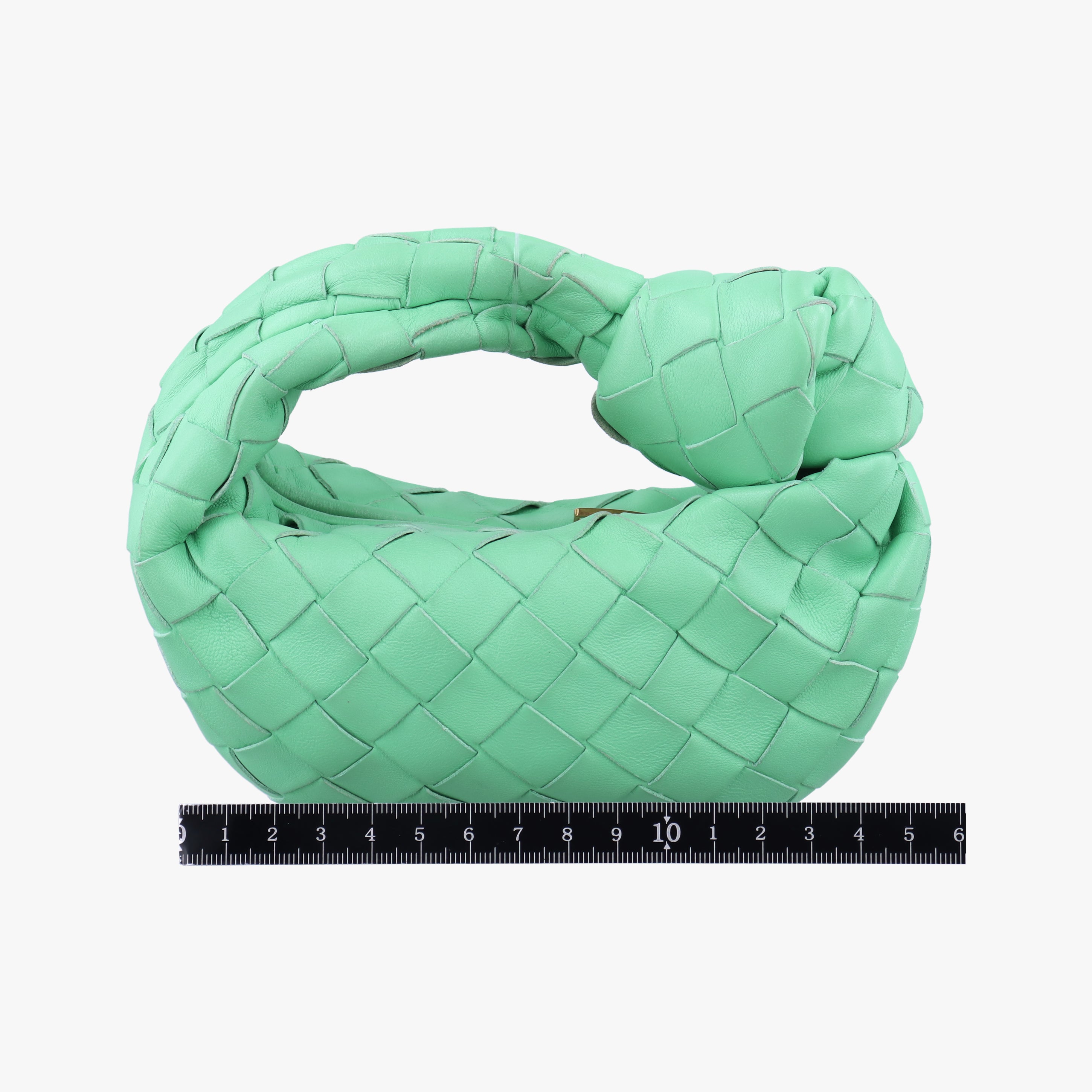 Pre-owned Bottega Veneta The Jodie Green lambskin  handbag | stylenewstar