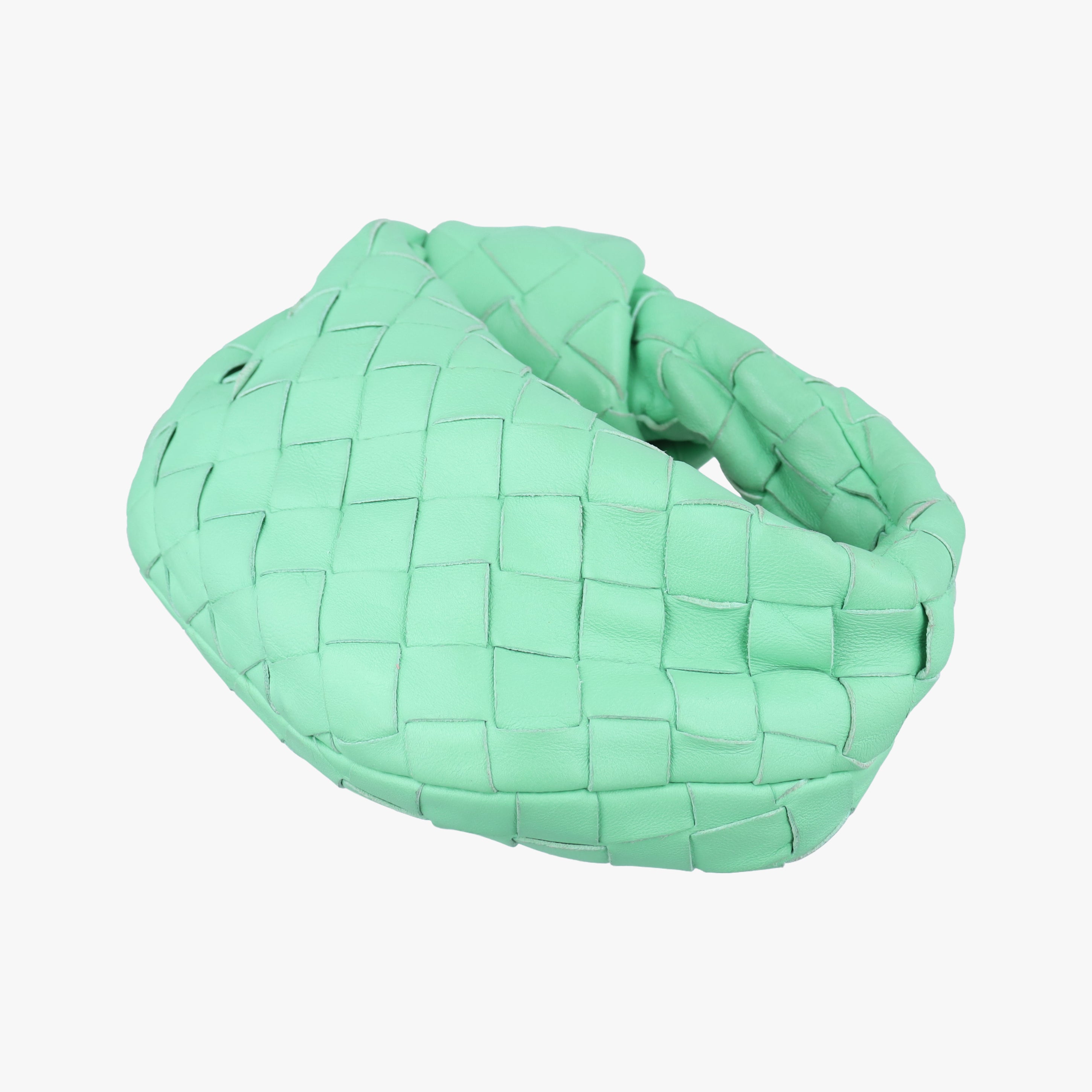 Pre-owned Bottega Veneta The Jodie Green lambskin  handbag | stylenewstar