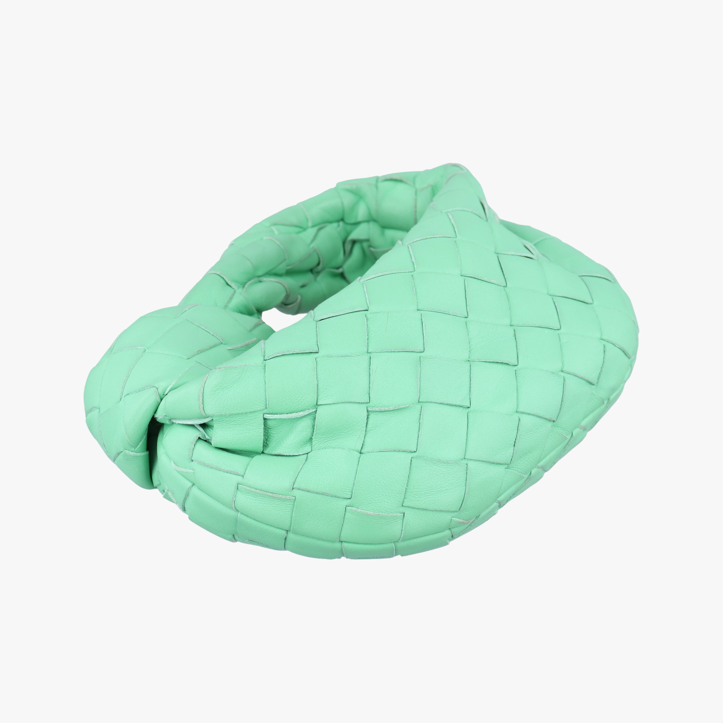 Pre-owned Bottega Veneta The Jodie Green lambskin  handbag | stylenewstar