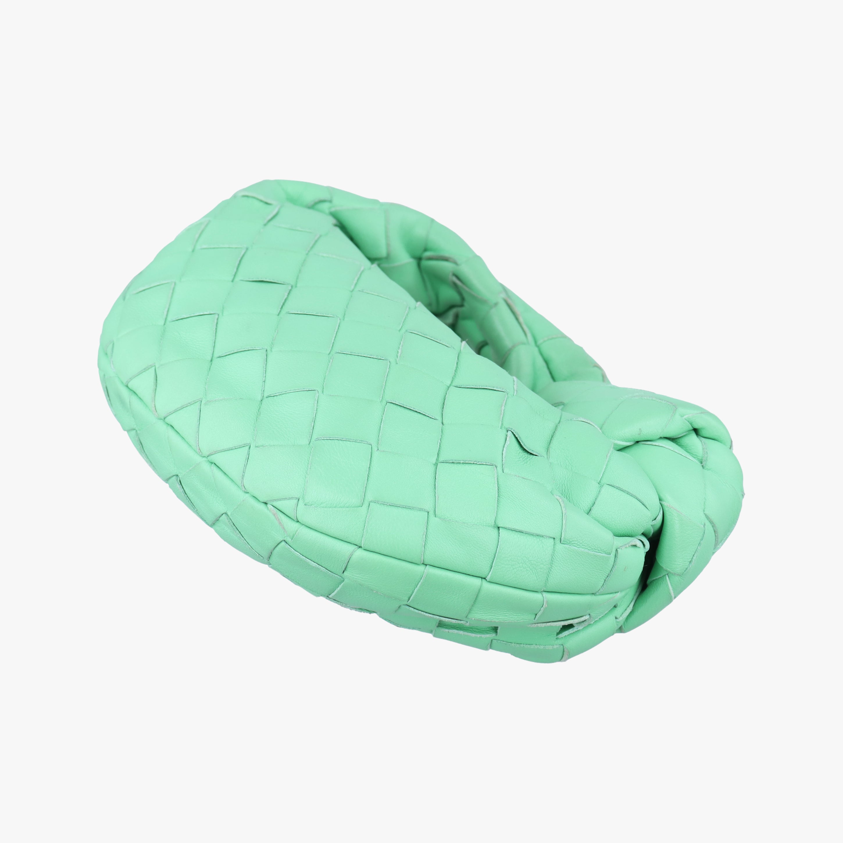 Pre-owned Bottega Veneta The Jodie Green lambskin  handbag | stylenewstar