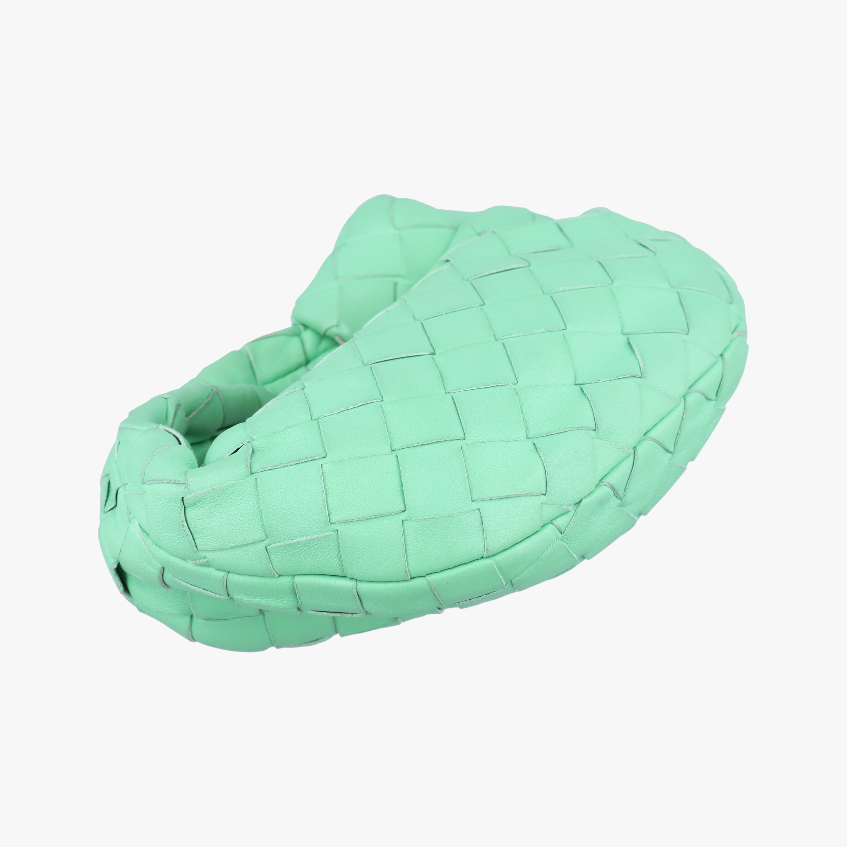 Pre-owned Bottega Veneta The Jodie Green lambskin  handbag | stylenewstar