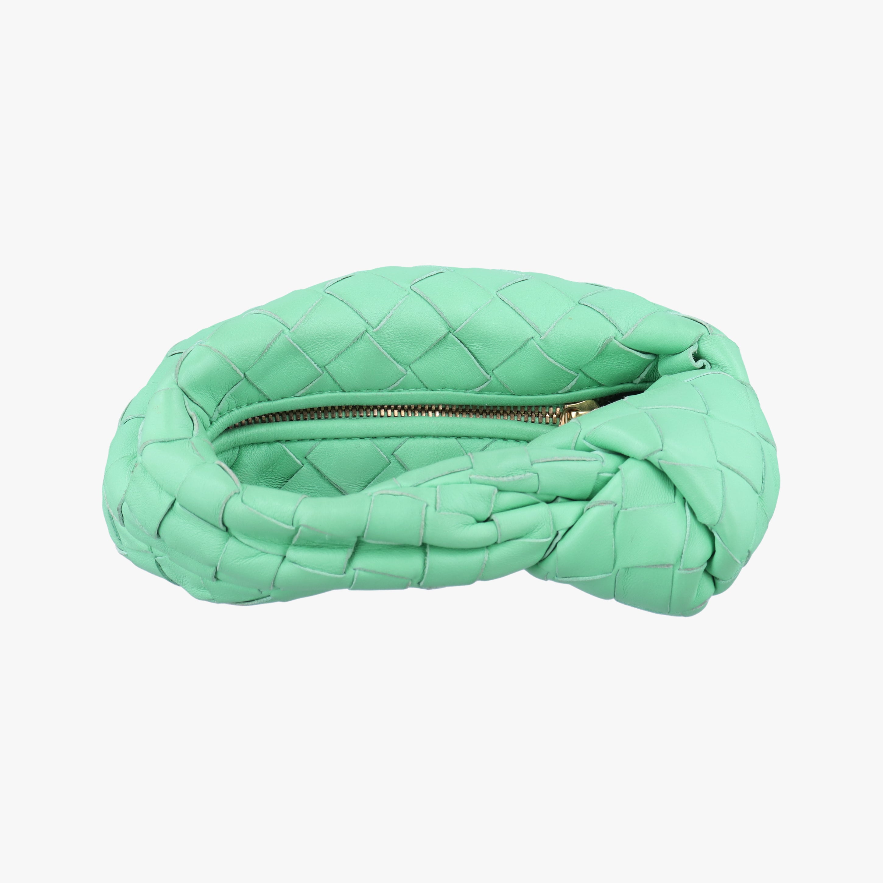 Pre-owned Bottega Veneta The Jodie Green lambskin  handbag | stylenewstar