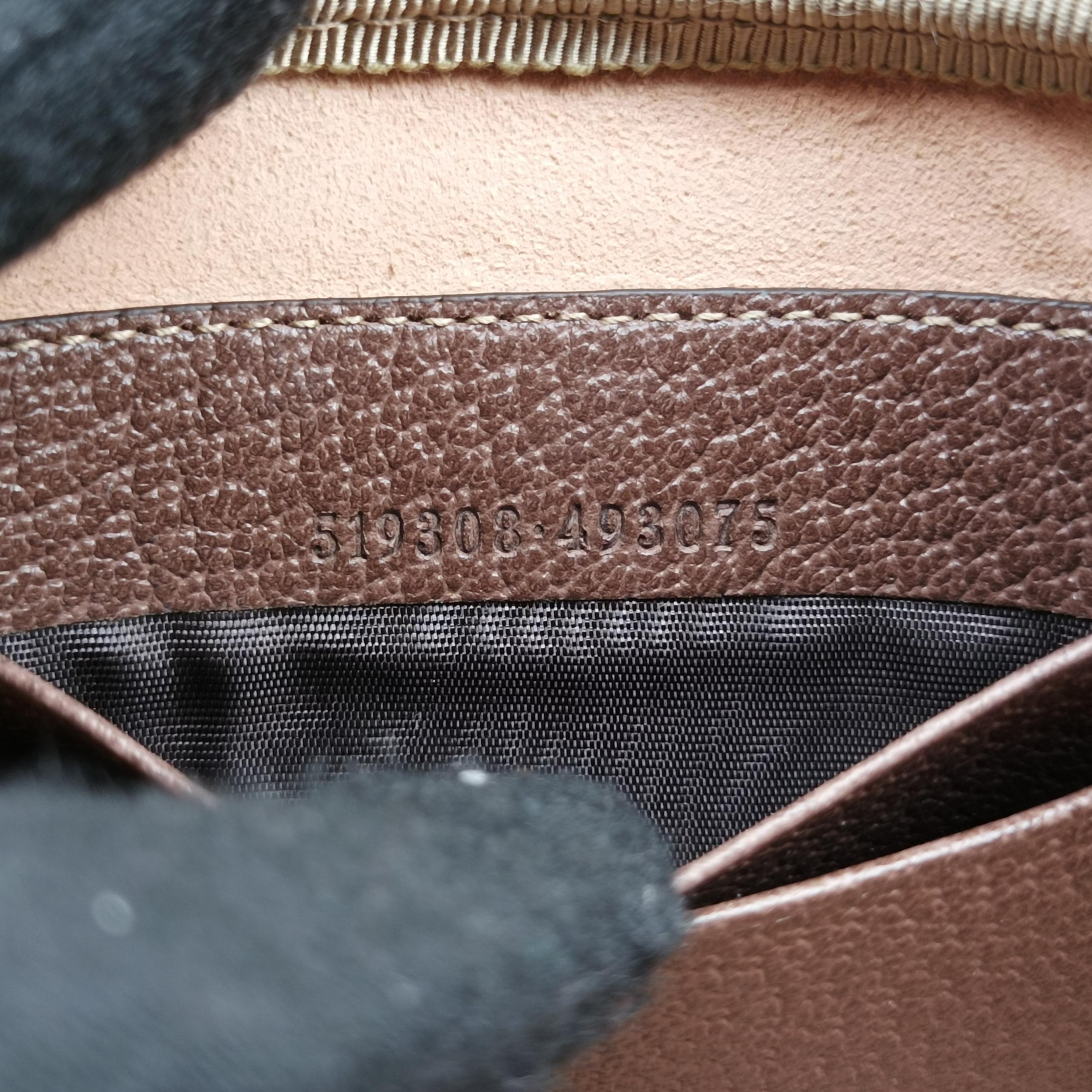 Pre-owned Gucci Ophidia Brown PVC coated canvas 519308 bum bag/waist bag | stylenewstar