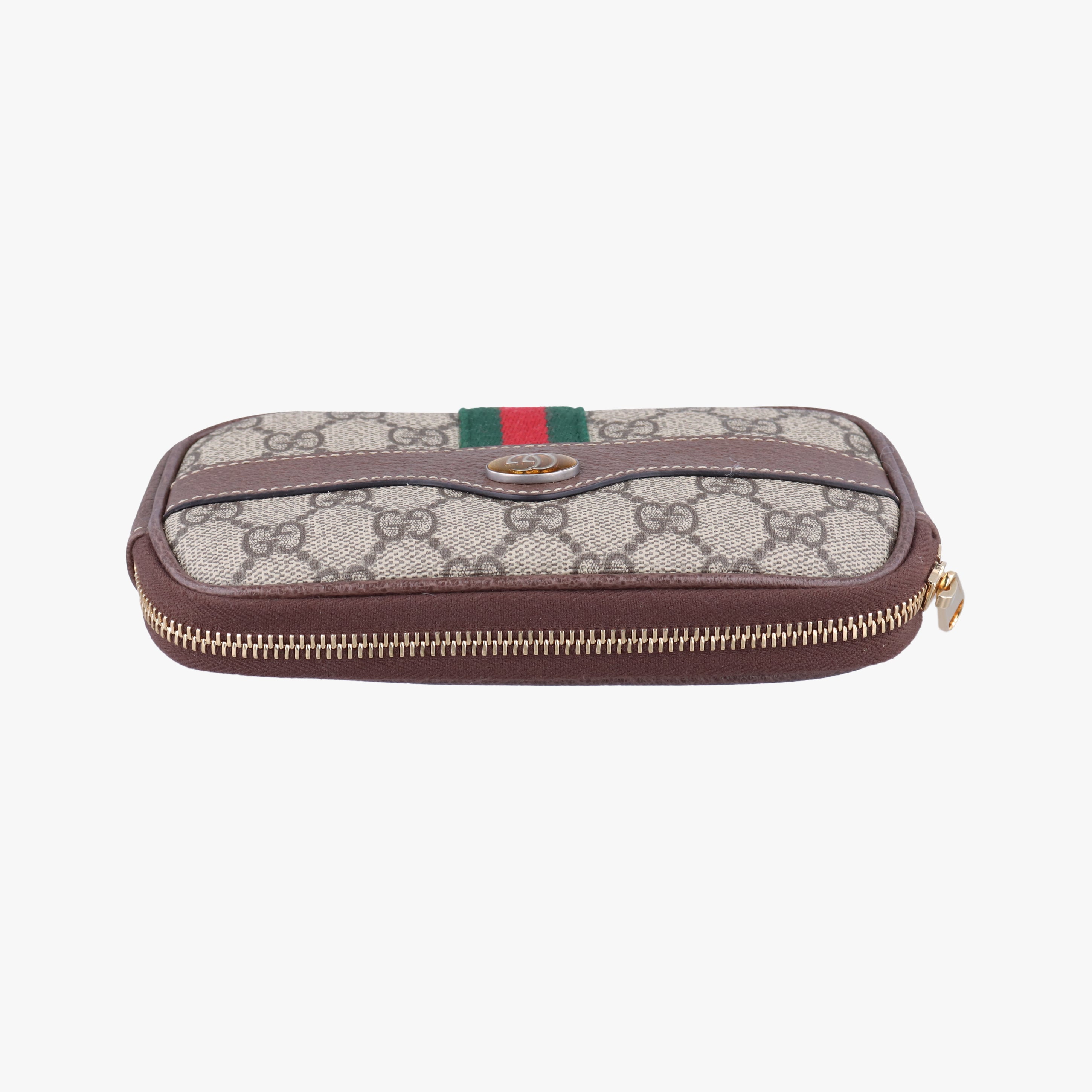 Pre-owned Gucci Ophidia Brown PVC coated canvas 519308 bum bag/waist bag | stylenewstar
