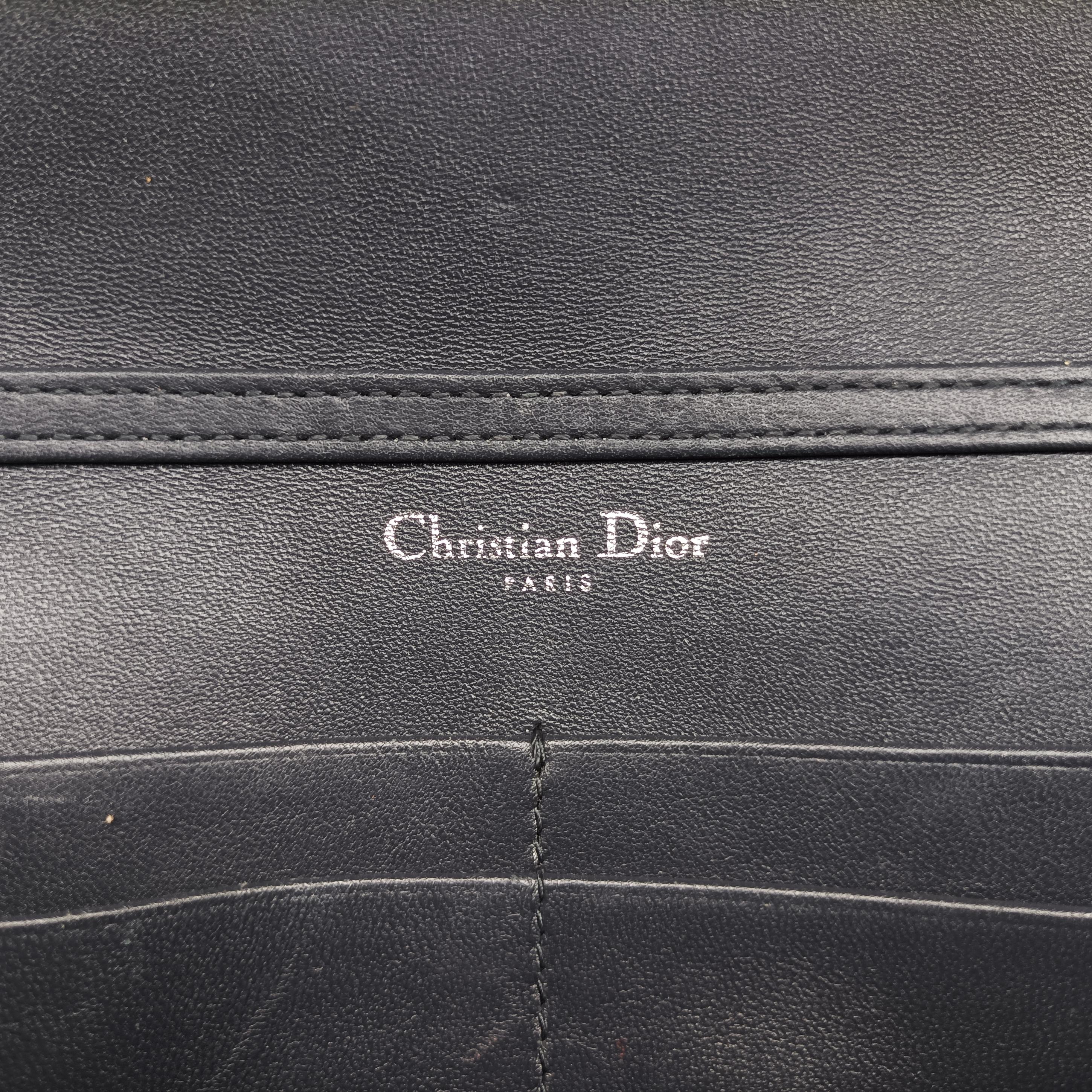 Pre-owned Christian Dior Diorama Silver Leather  shoulderbag | stylenewstar