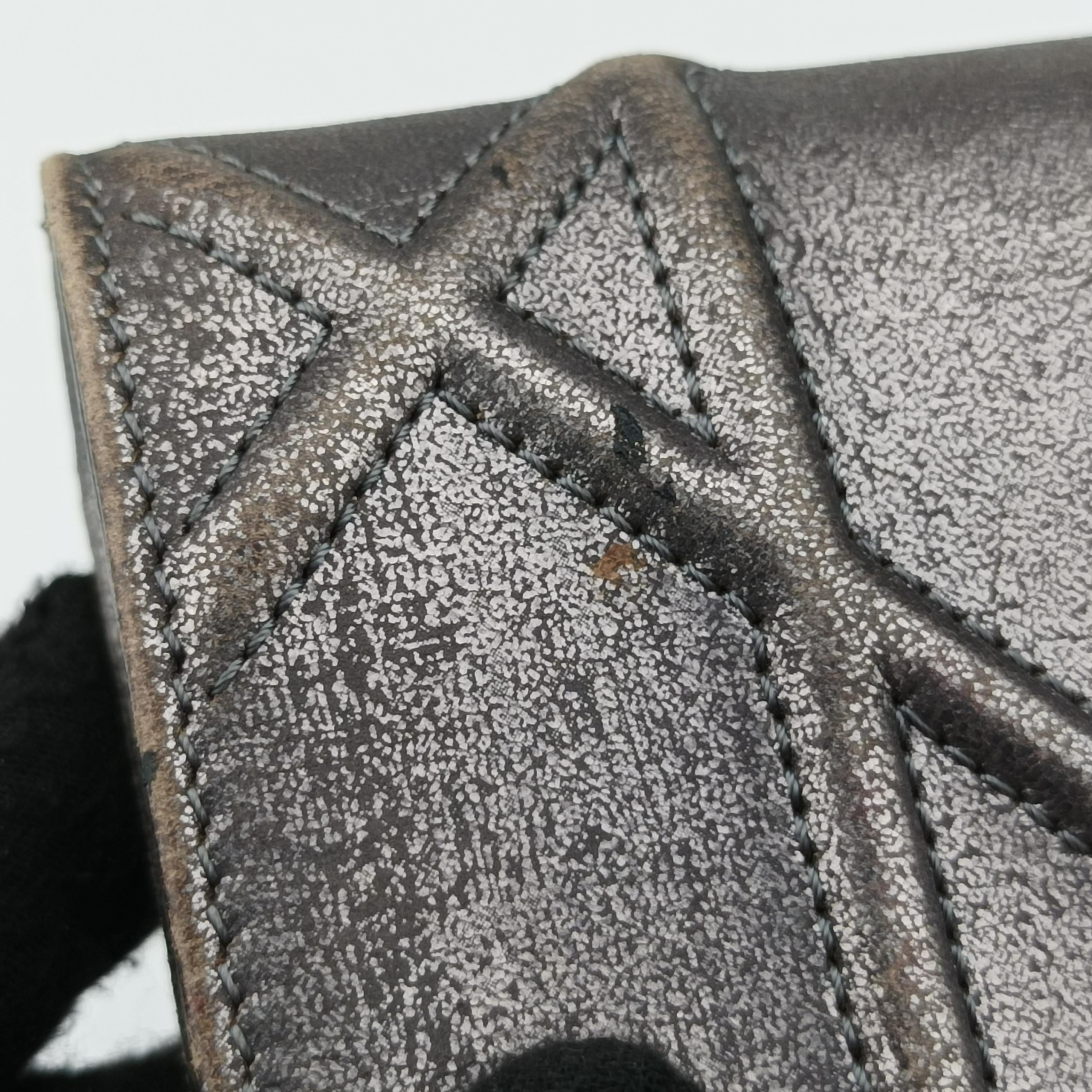 Pre-owned Christian Dior Diorama Silver Leather  shoulderbag | stylenewstar