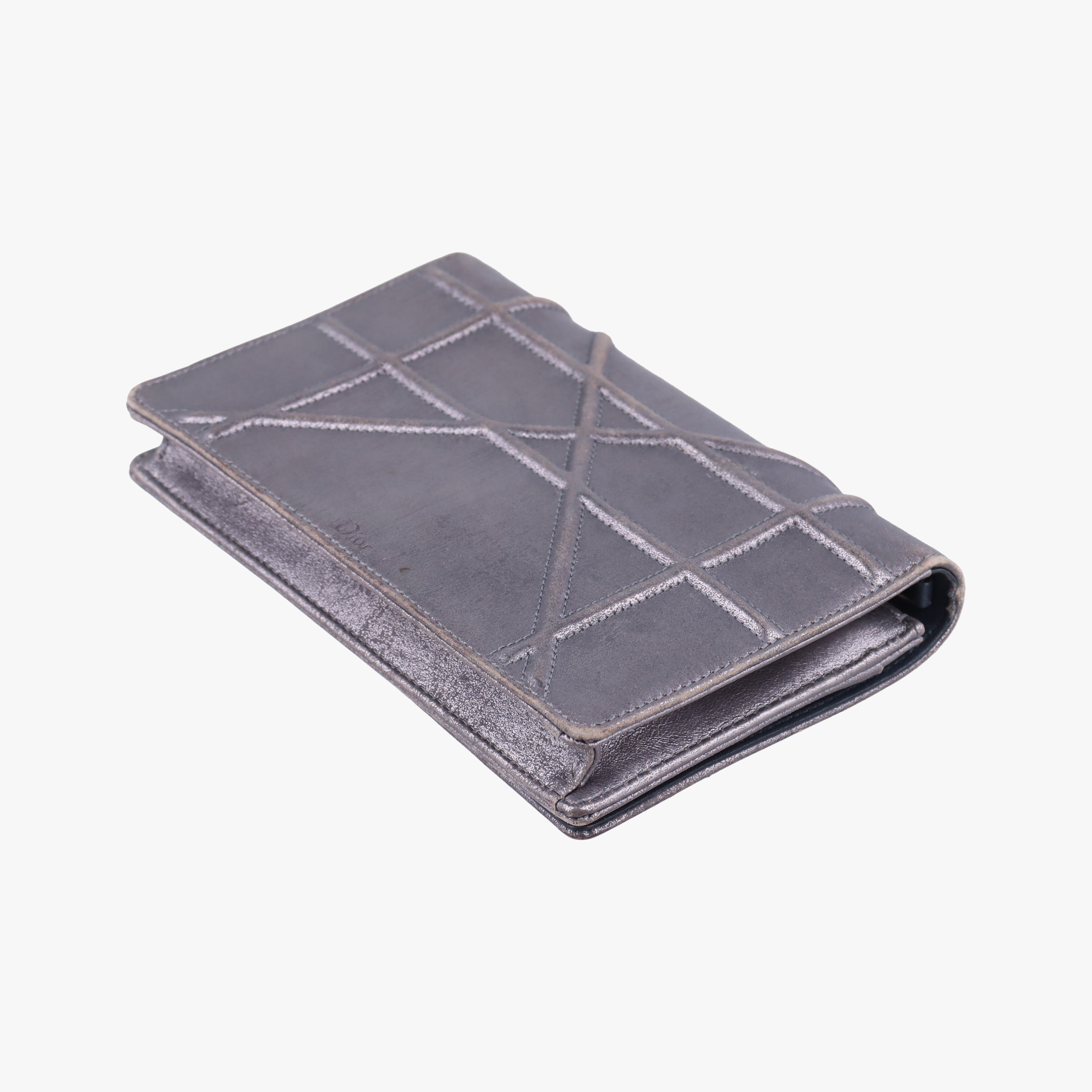 Pre-owned Christian Dior Diorama Silver Leather  shoulderbag | stylenewstar