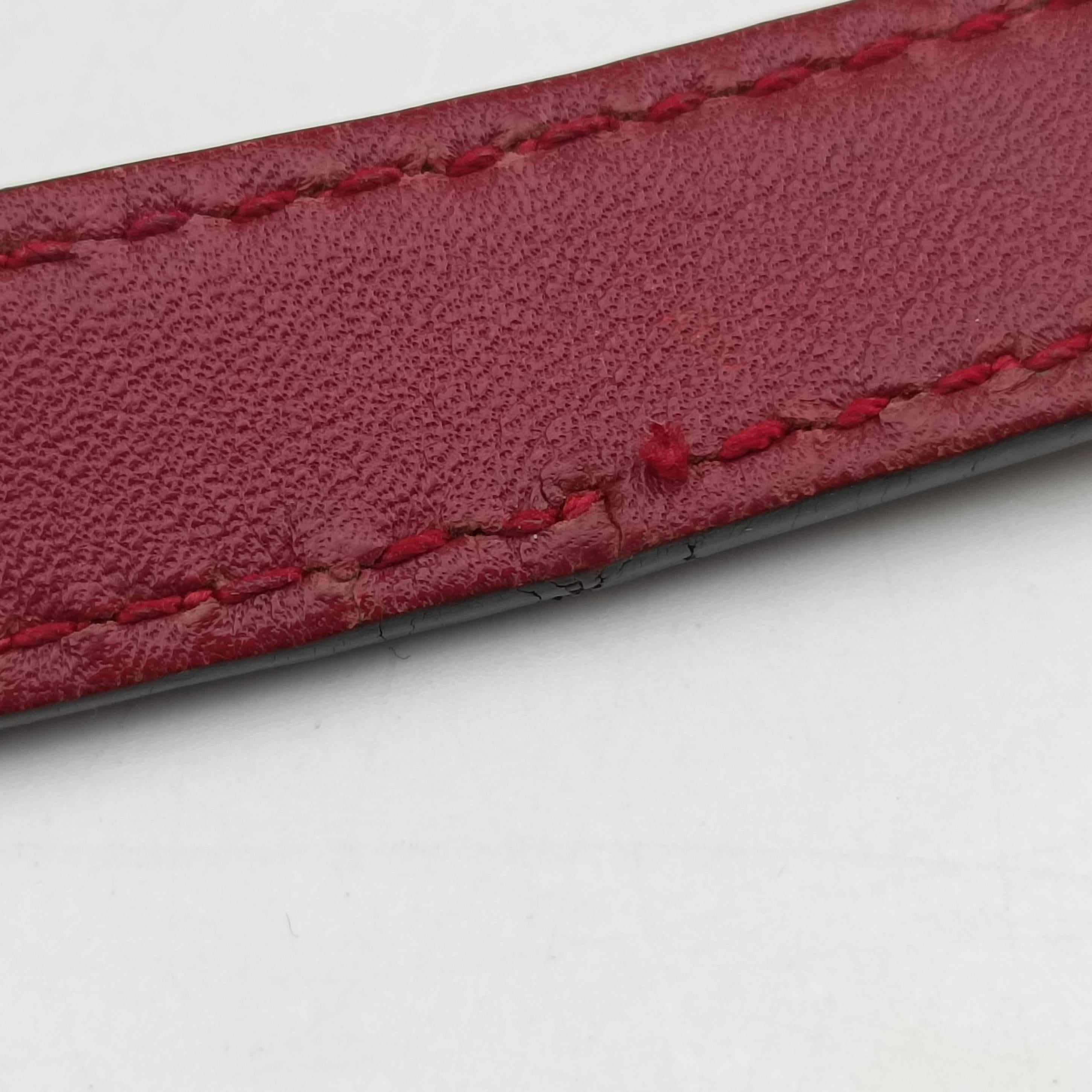 Pre-owned Gucci Microguccissima Red Leather 449654 shoulderbag | stylenewstar