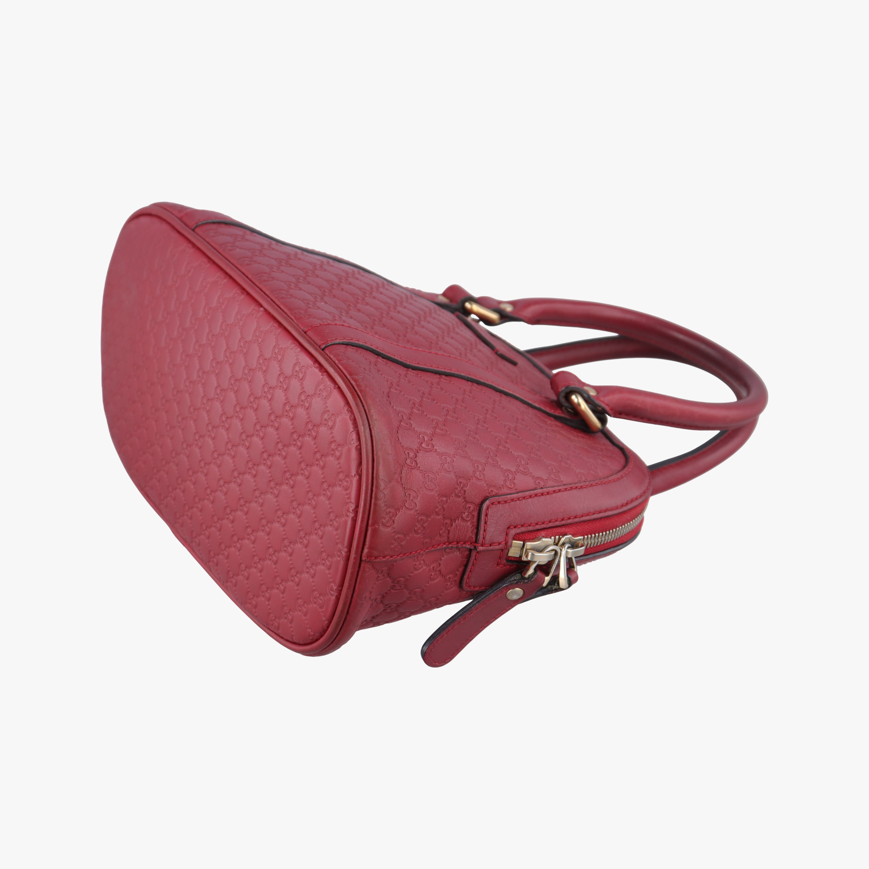 Pre-owned Gucci Microguccissima Red Leather 449654 shoulderbag | stylenewstar
