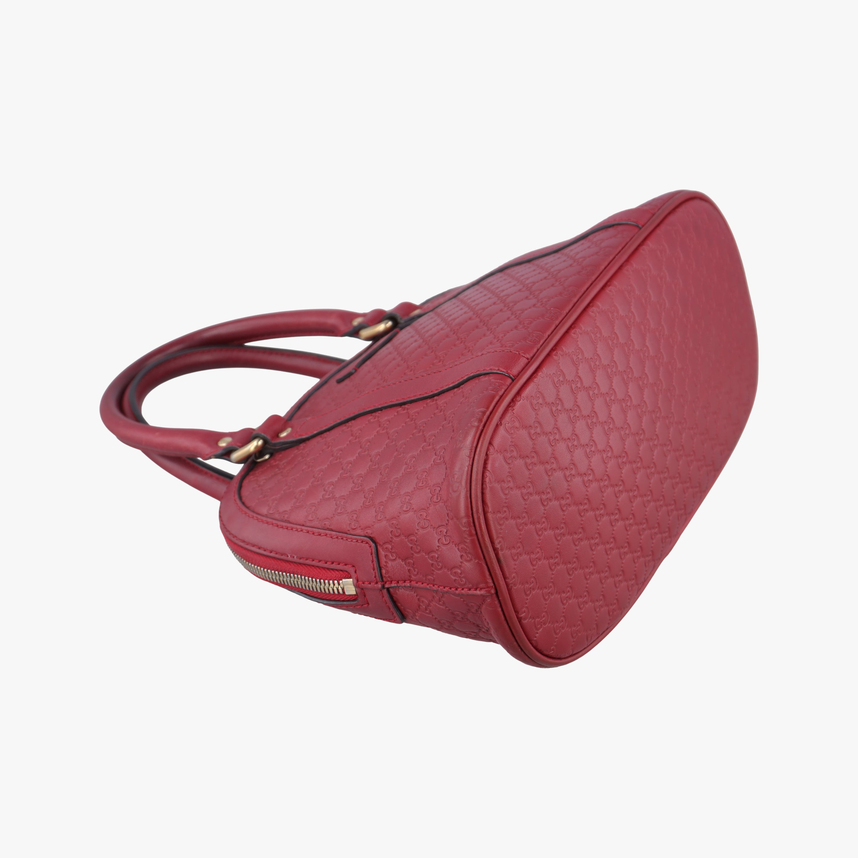 Pre-owned Gucci Microguccissima Red Leather 449654 shoulderbag | stylenewstar