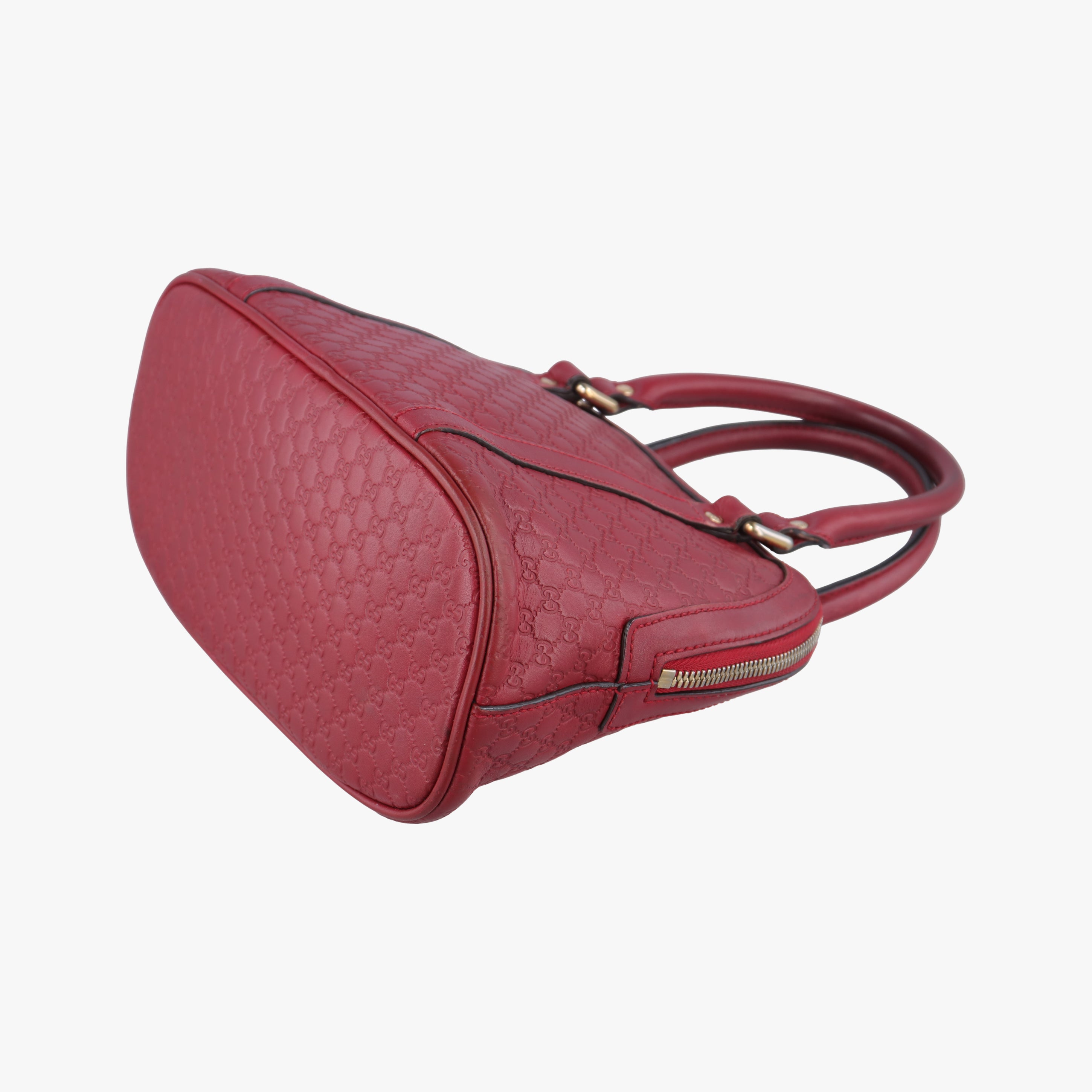 Pre-owned Gucci Microguccissima Red Leather 449654 shoulderbag | stylenewstar