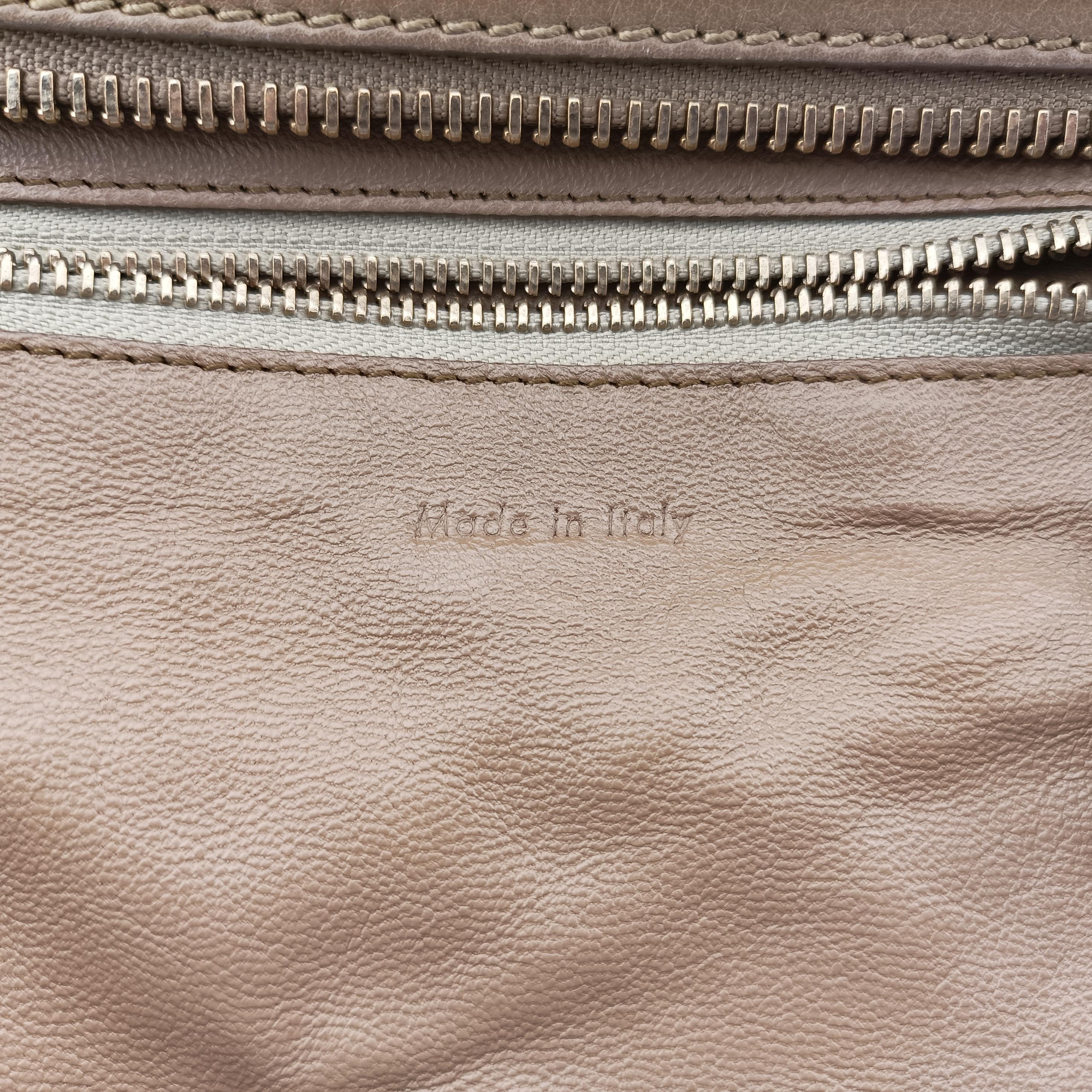 Pre-owned Celine luggage mini shopper Beige Leather  handbag | stylenewstar