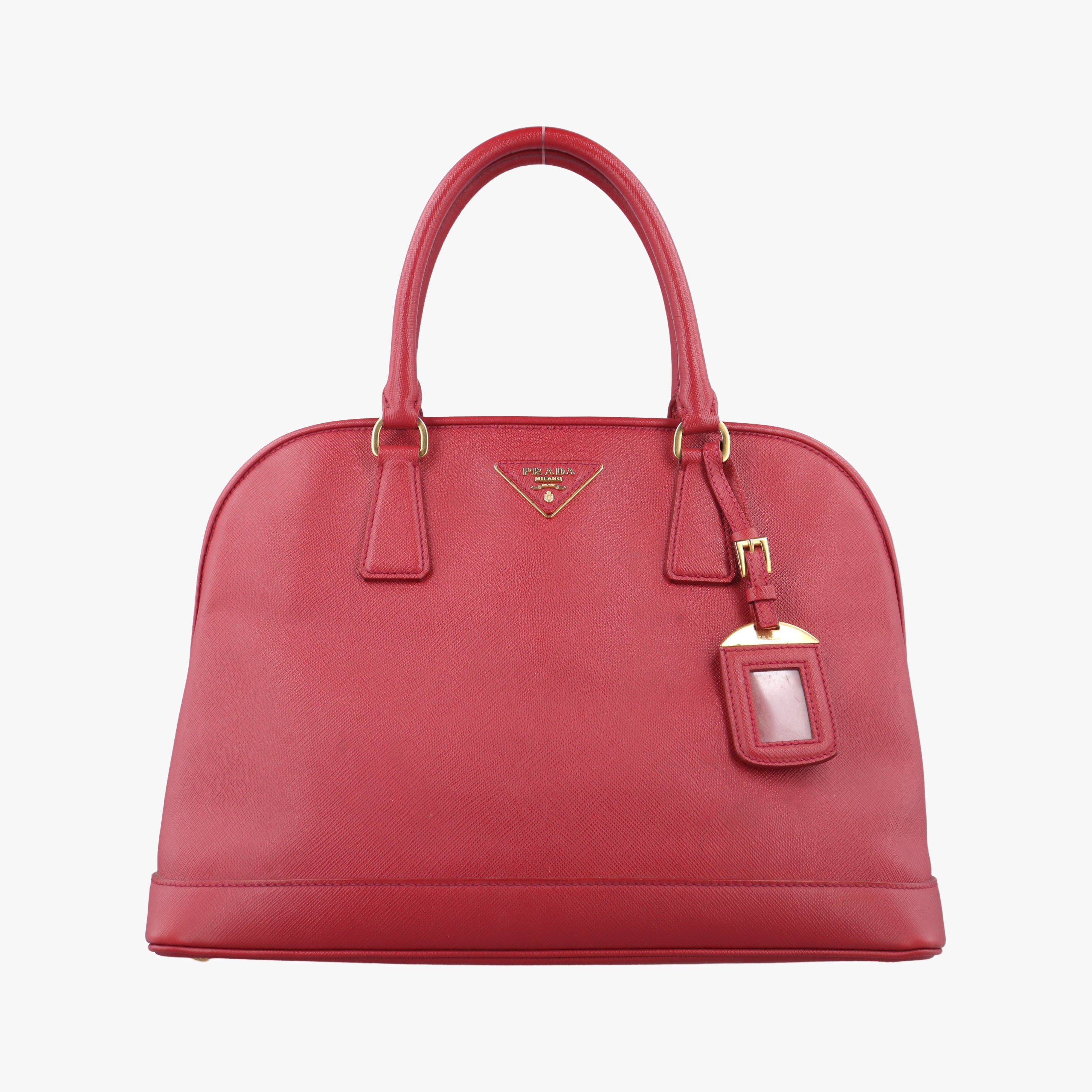 Vintage Prada Promenade Red SAFFIANO Leather BN2558 handbag | stylenewstar
