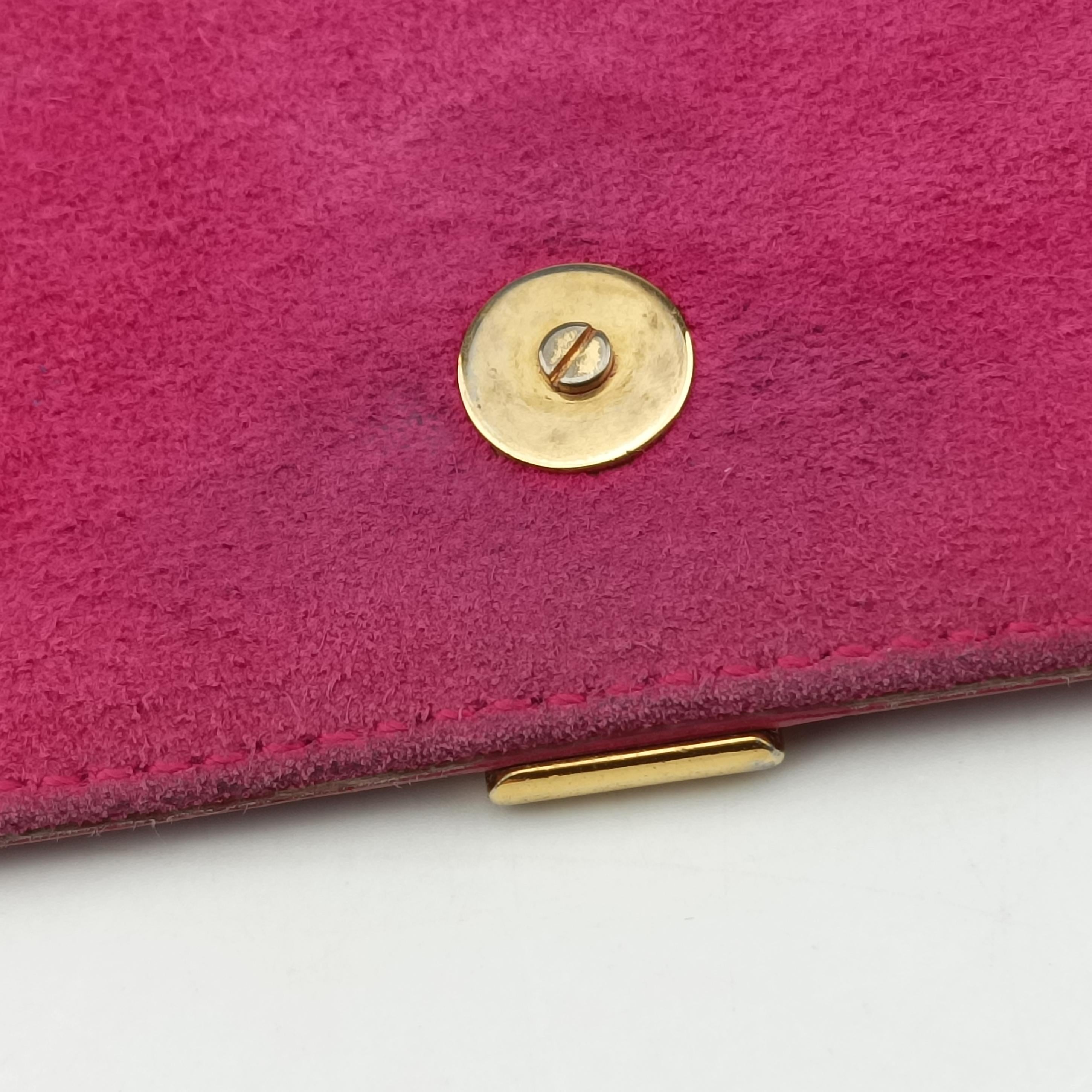 Pre-owned Yves Saint Laurent Y Ligne Pink Leather 311214 shoulderbag | stylenewstar