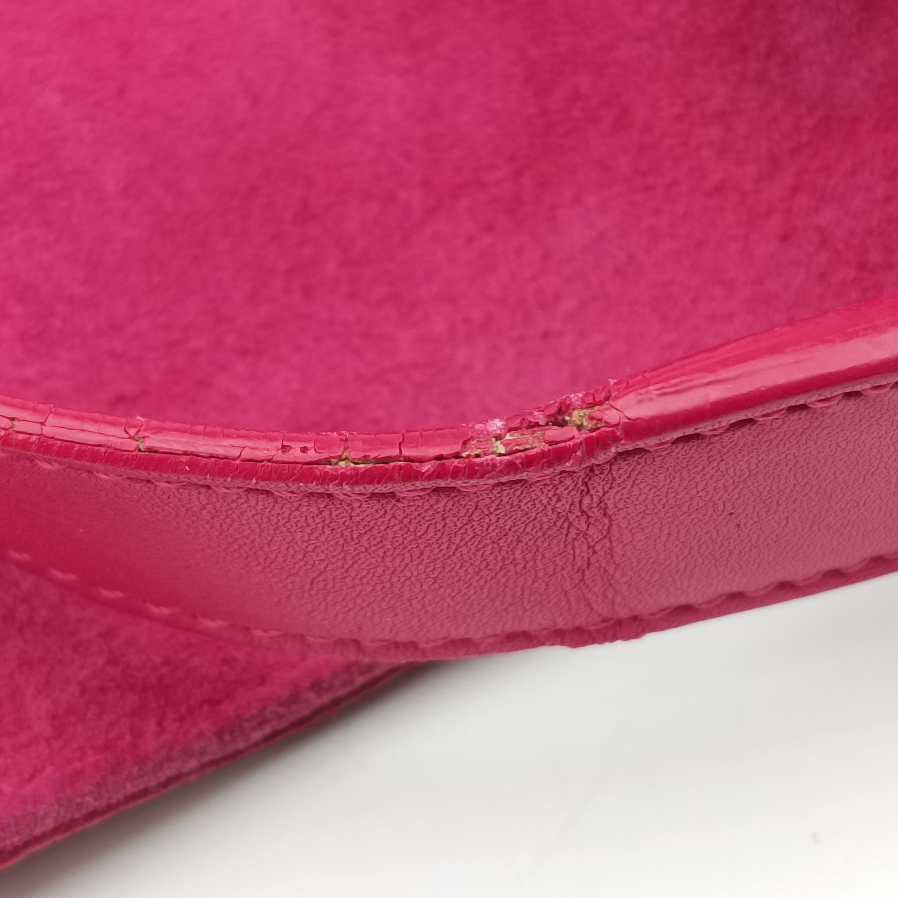 Pre-owned Yves Saint Laurent Y Ligne Pink Leather 311214 shoulderbag | stylenewstar