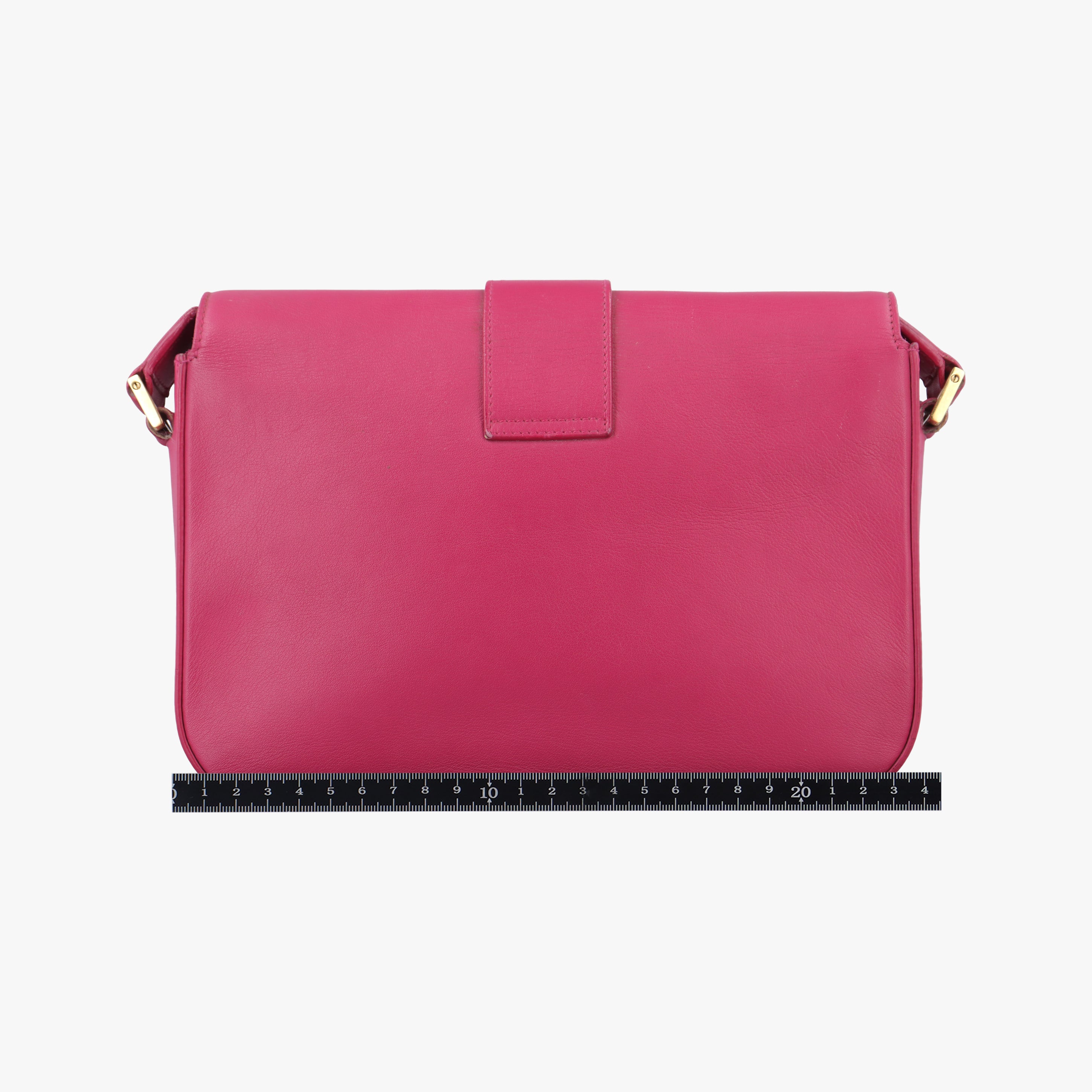 Pre-owned Yves Saint Laurent Y Ligne Pink Leather 311214 shoulderbag | stylenewstar