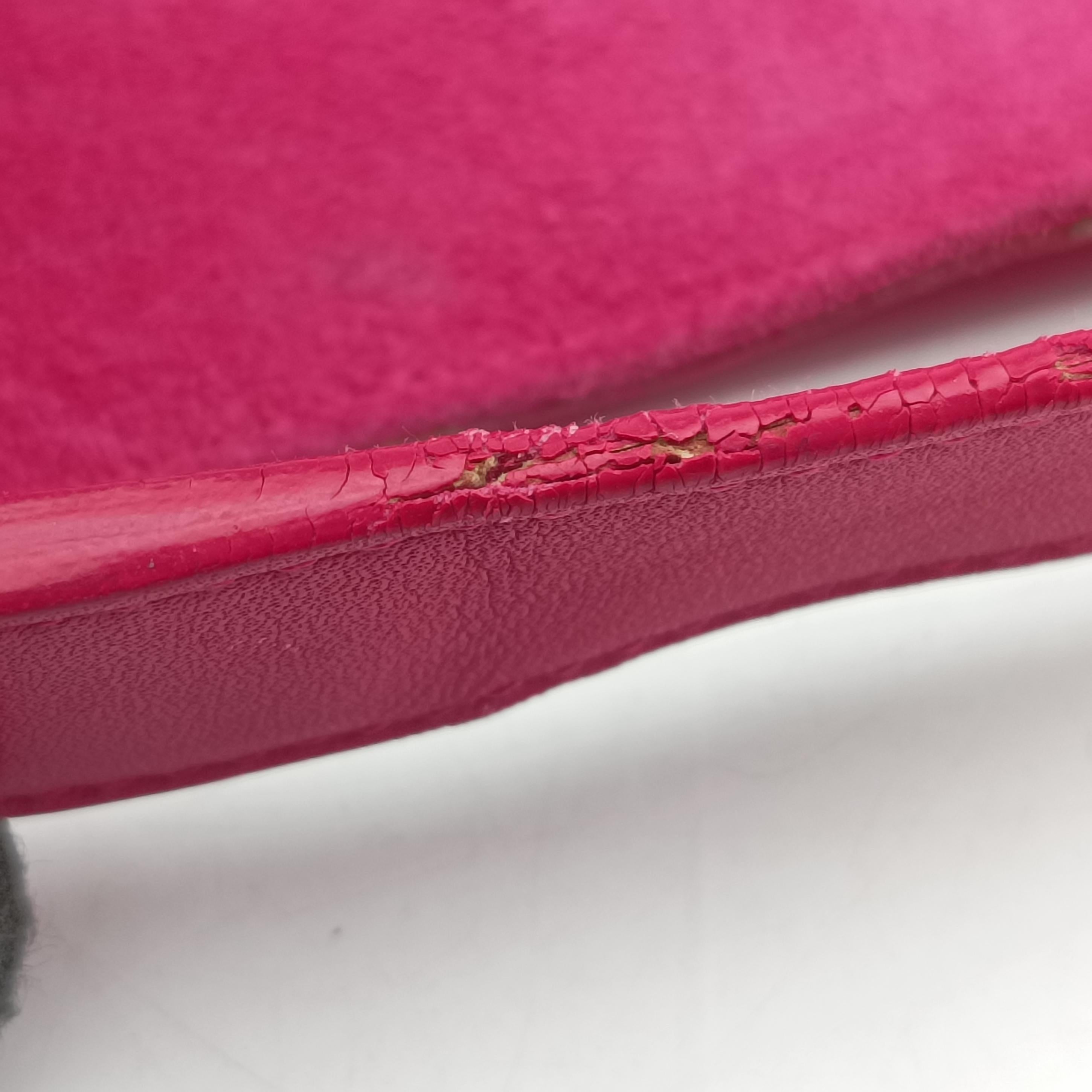 Pre-owned Yves Saint Laurent Y Ligne Pink Leather 311214 shoulderbag | stylenewstar
