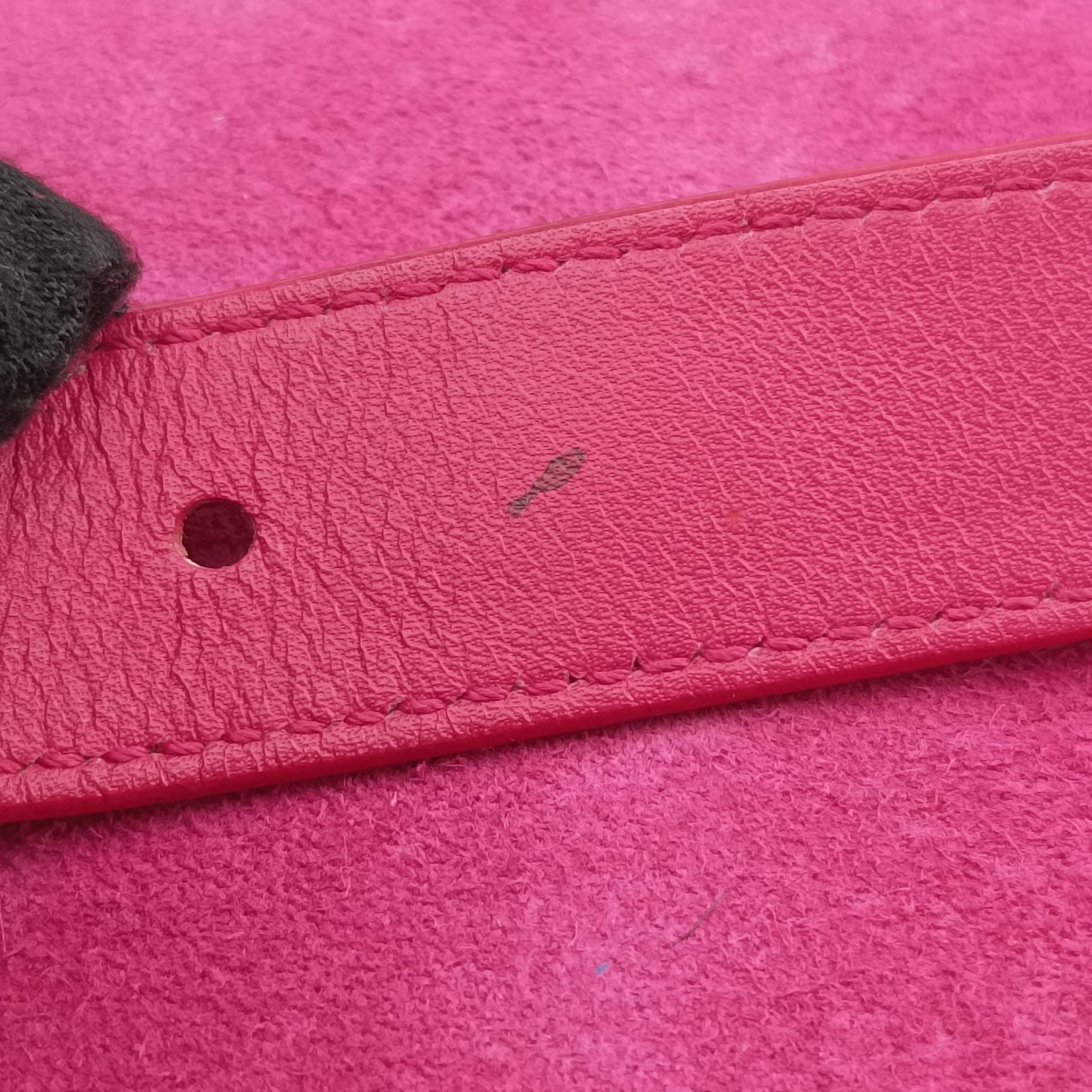 Pre-owned Yves Saint Laurent Y Ligne Pink Leather 311214 shoulderbag | stylenewstar