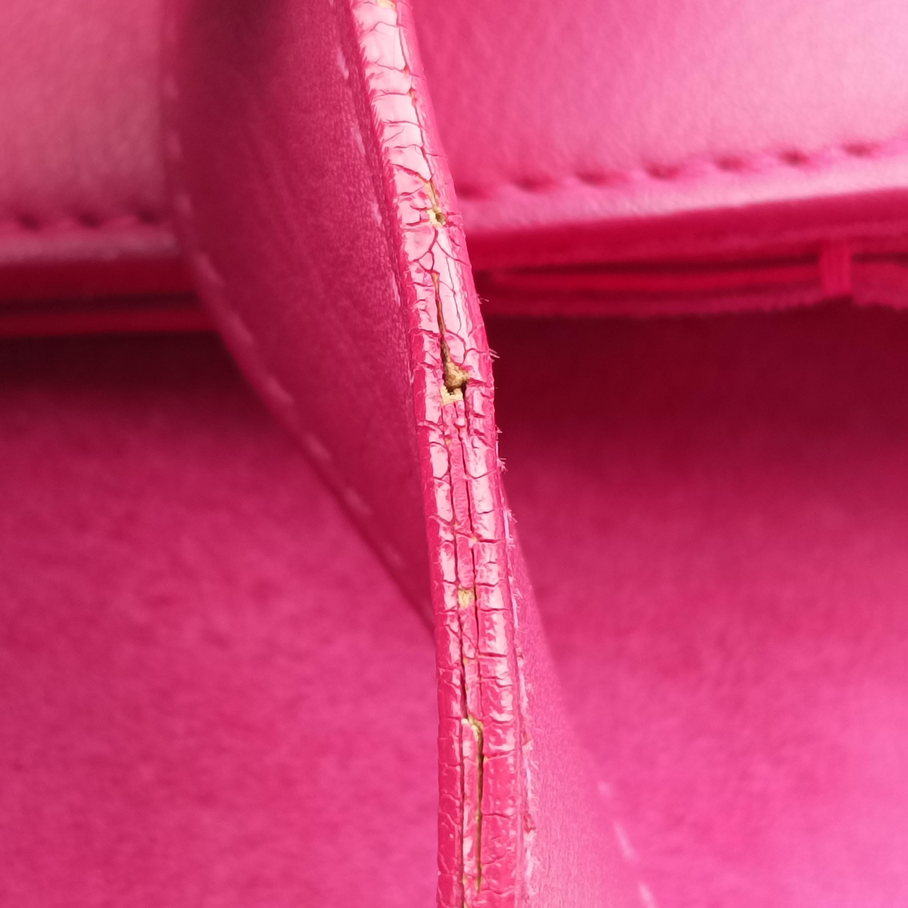 Pre-owned Yves Saint Laurent Y Ligne Pink Leather 311214 shoulderbag | stylenewstar