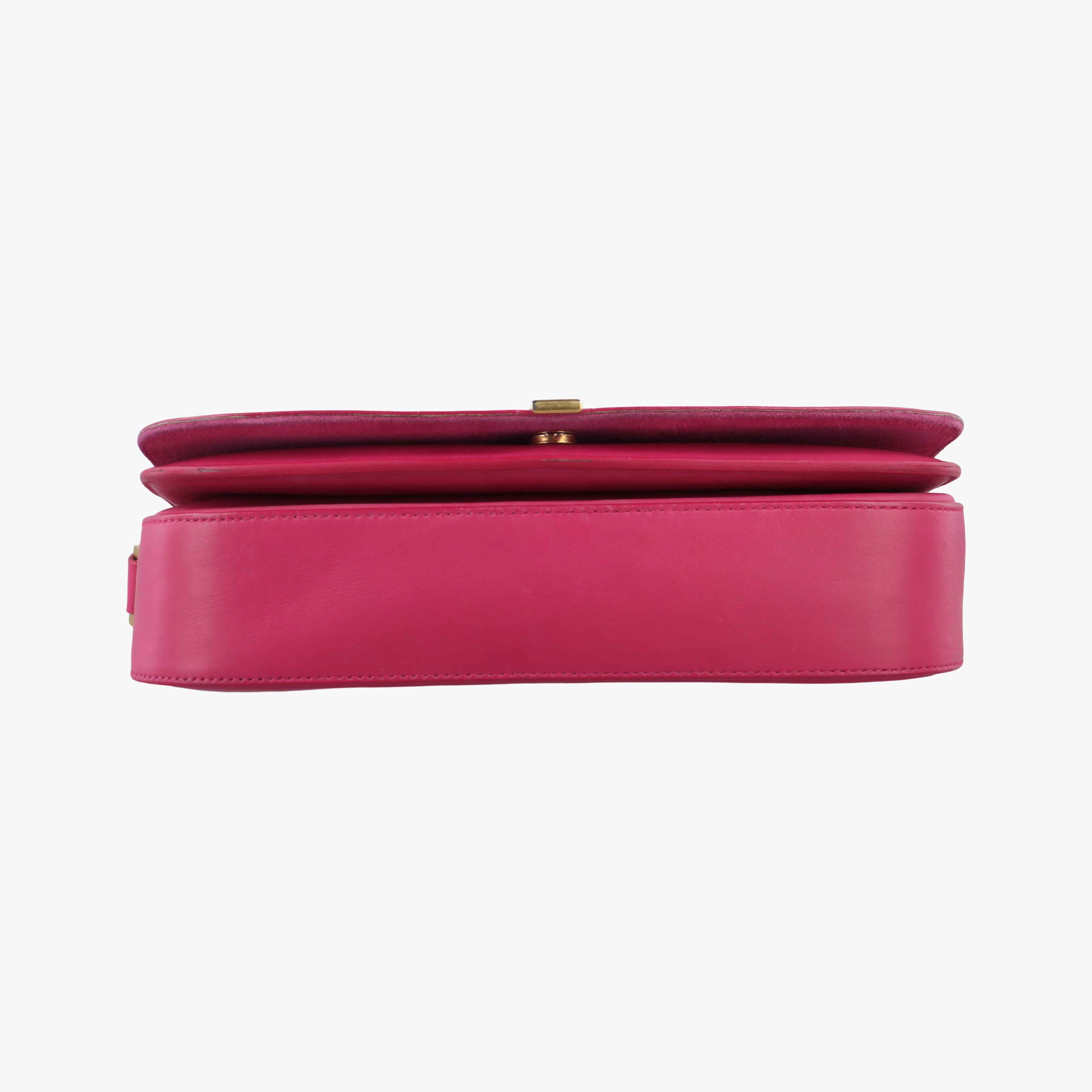 Pre-owned Yves Saint Laurent Y Ligne Pink Leather 311214 shoulderbag | stylenewstar
