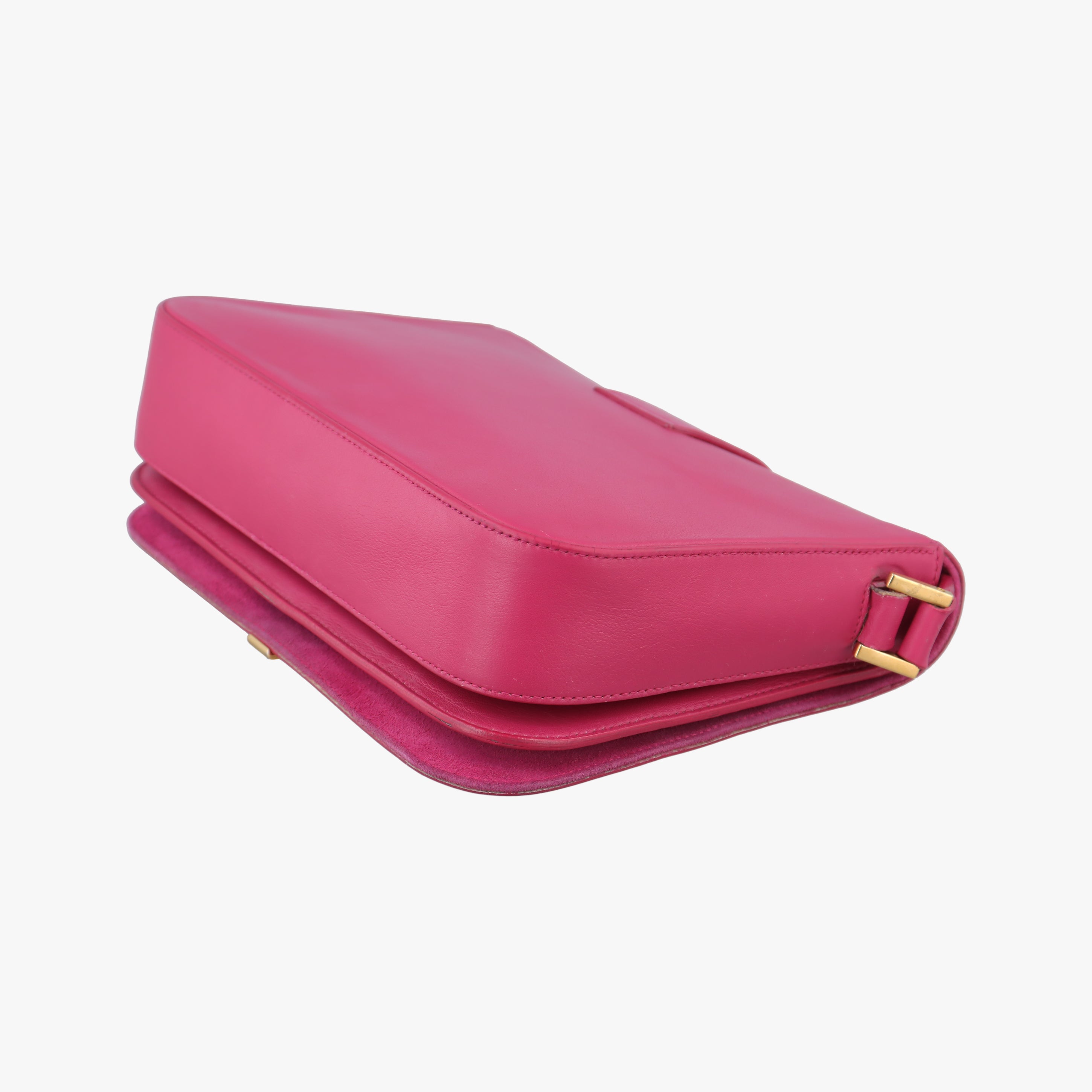 Pre-owned Yves Saint Laurent Y Ligne Pink Leather 311214 shoulderbag | stylenewstar