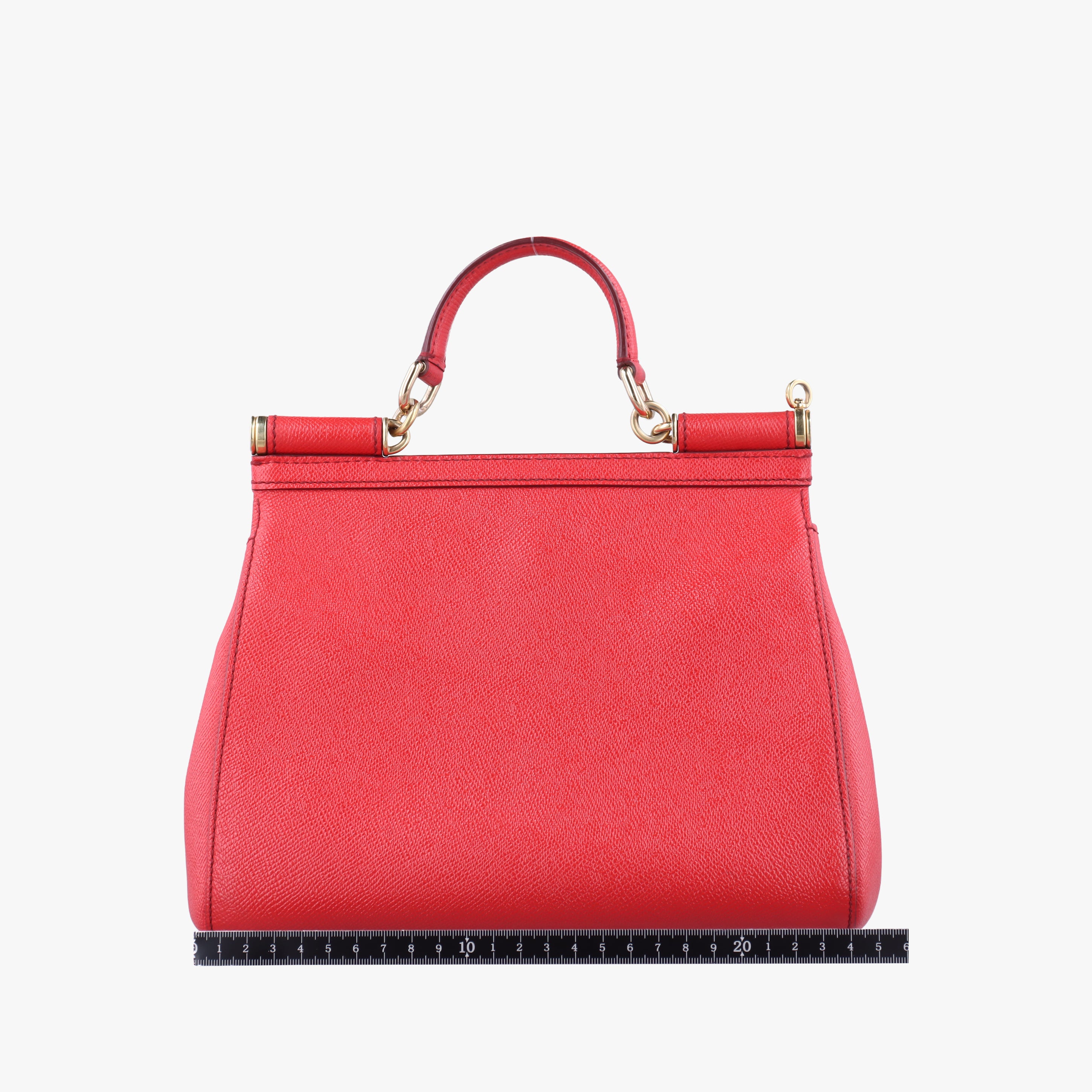 Secondhand Dolce & Gabbana SICILY Red Leather  handbag | stylenewstar