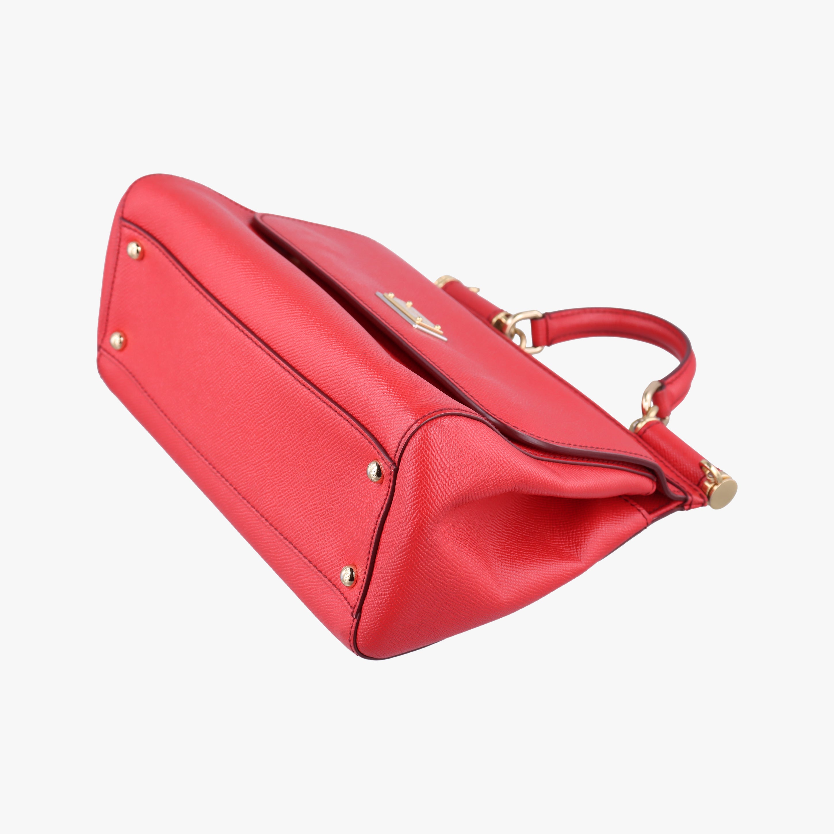 Secondhand Dolce & Gabbana SICILY Red Leather  handbag | stylenewstar