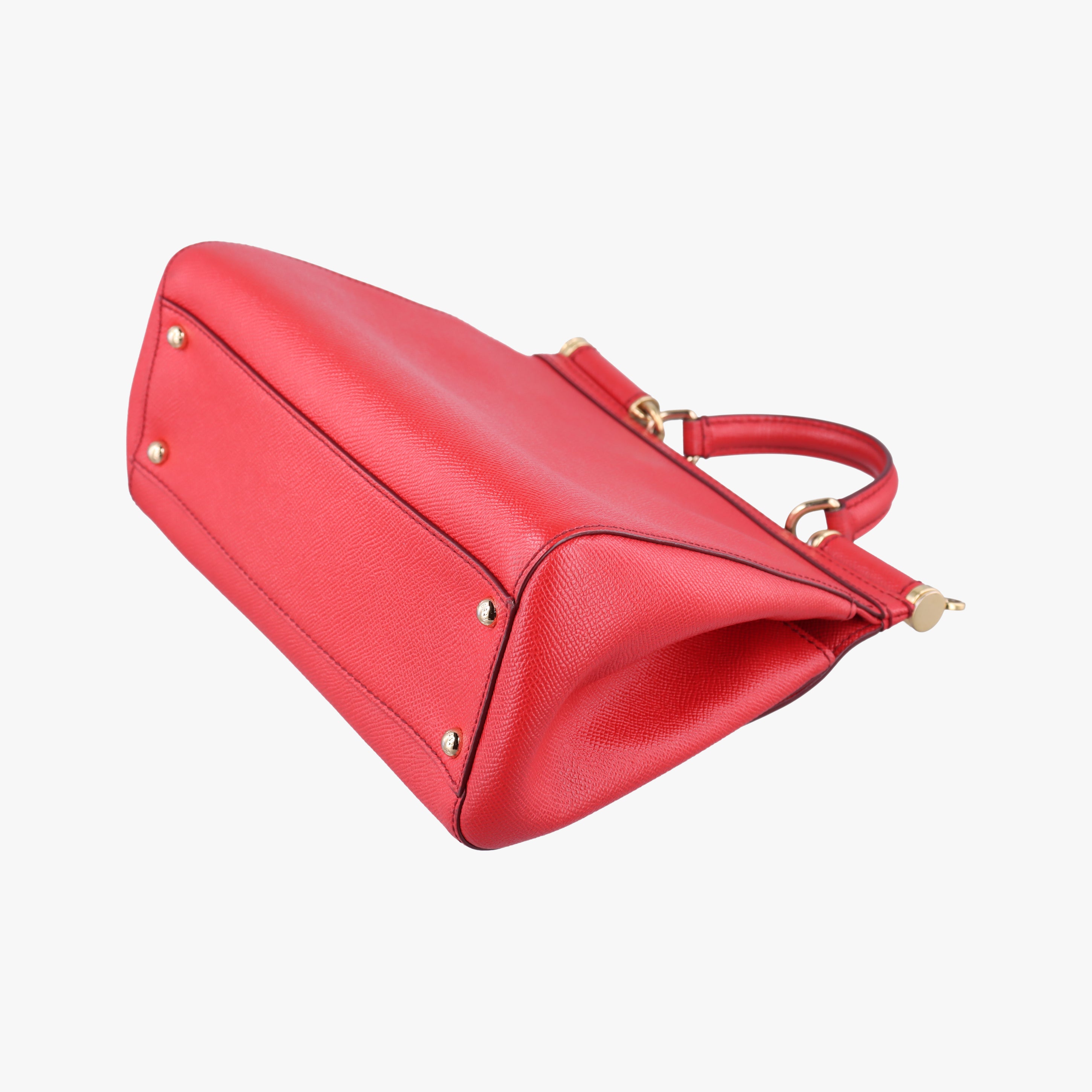 Secondhand Dolce & Gabbana SICILY Red Leather  handbag | stylenewstar