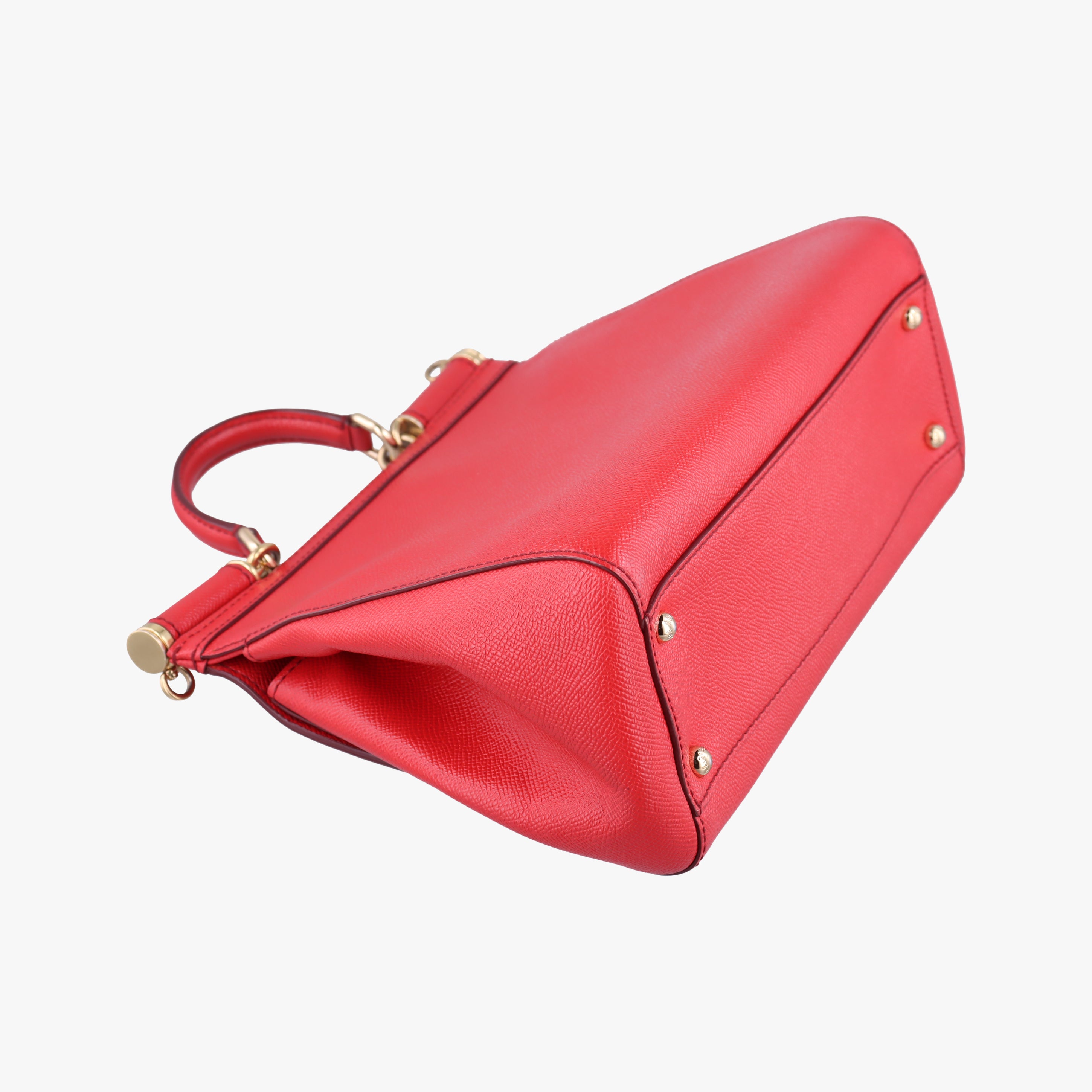 Secondhand Dolce & Gabbana SICILY Red Leather  handbag | stylenewstar