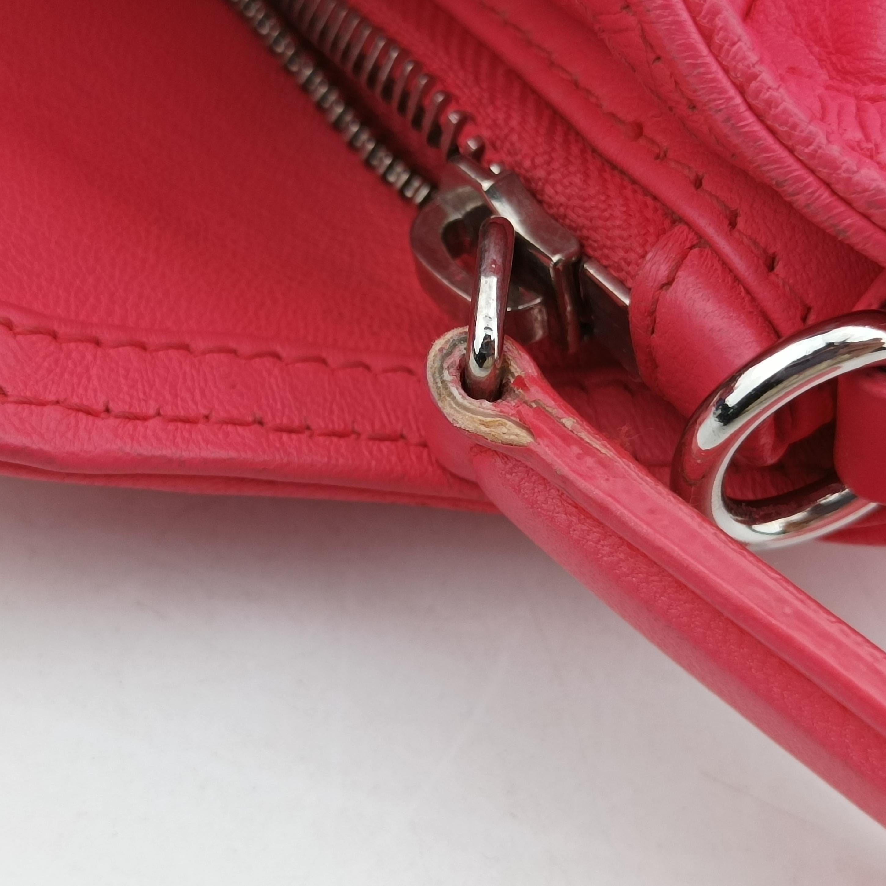 Pre-owned Christian Dior Granville Rose lambskin  shoulderbag | stylenewstar