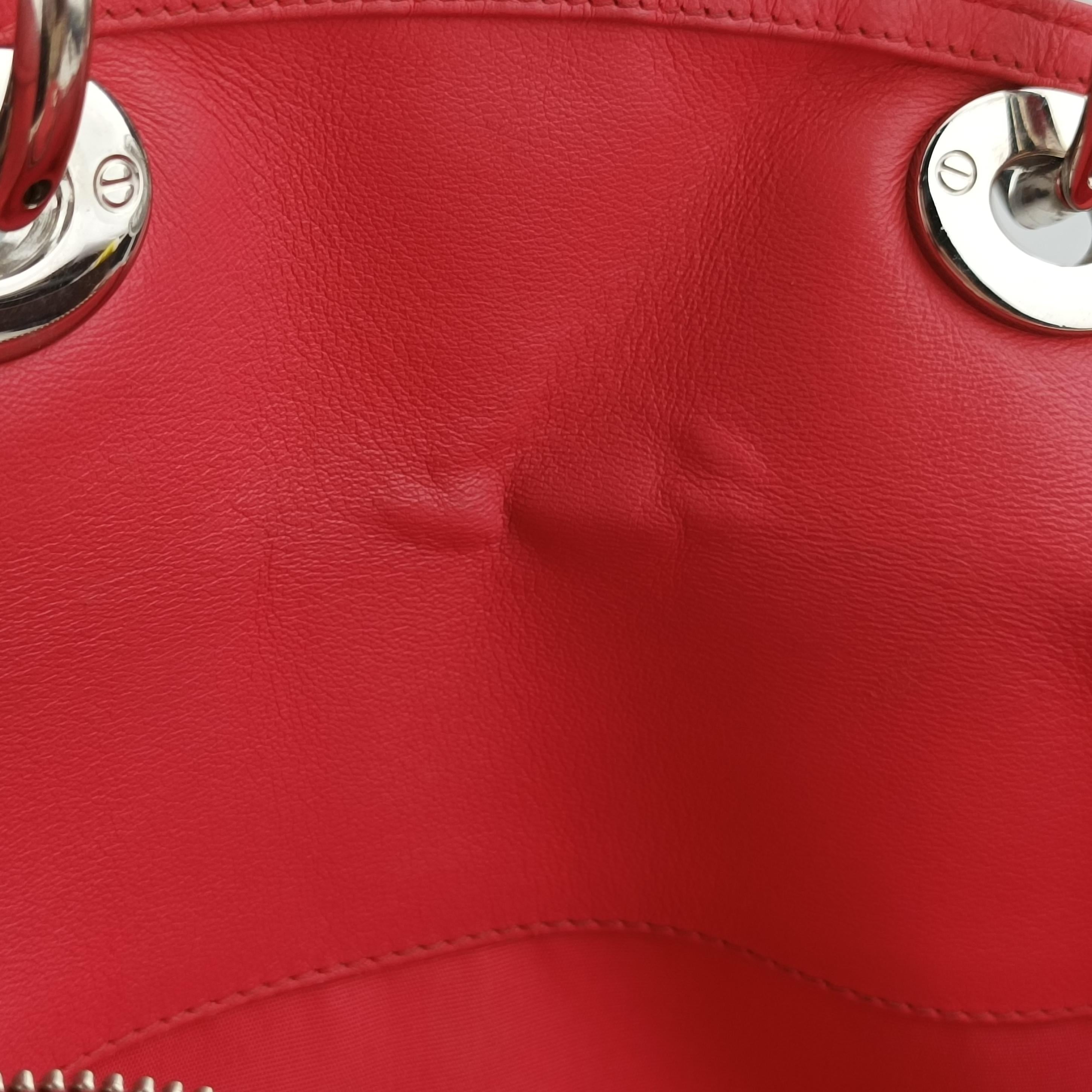 Pre-owned Christian Dior Granville Rose lambskin  shoulderbag | stylenewstar
