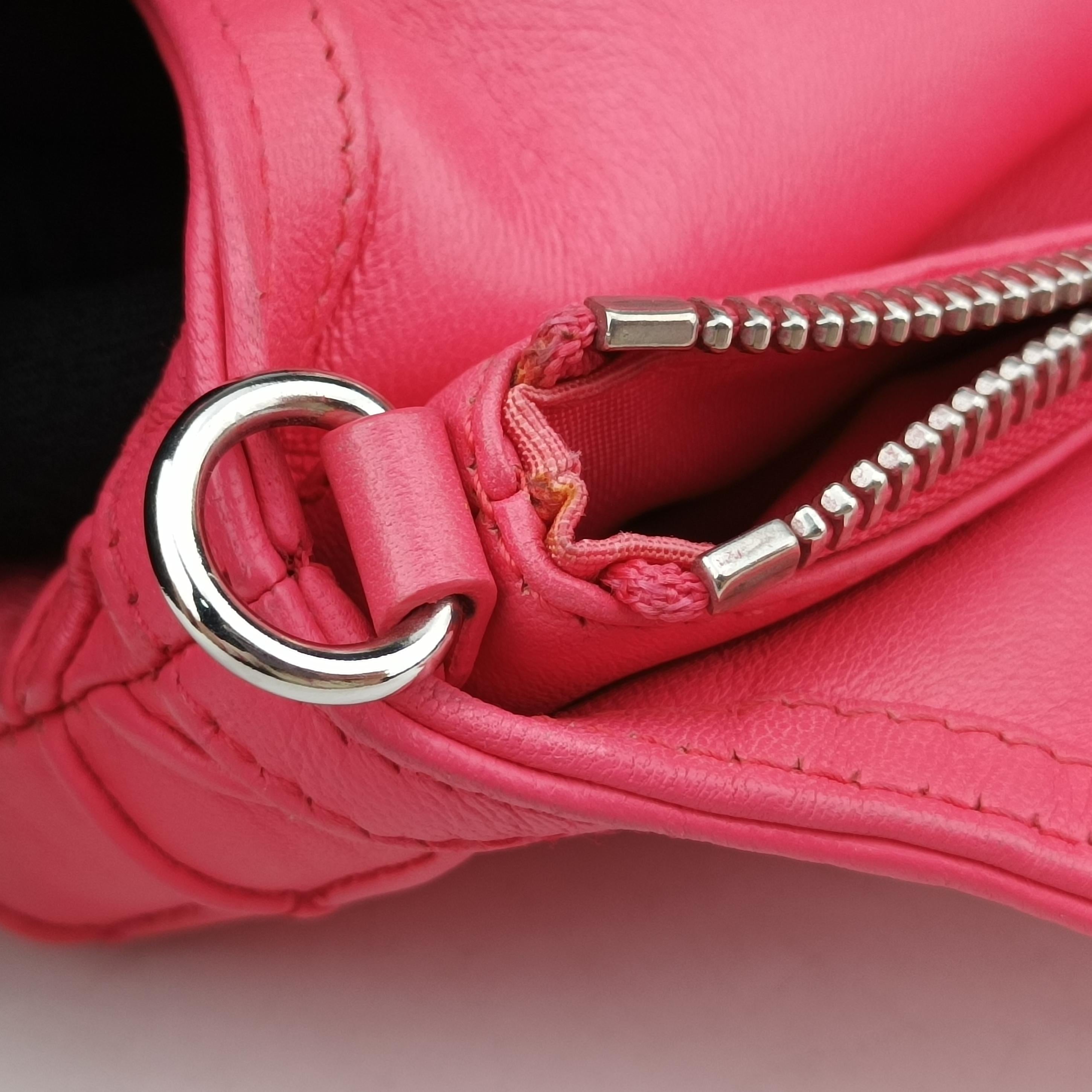 Pre-owned Christian Dior Granville Rose lambskin  shoulderbag | stylenewstar