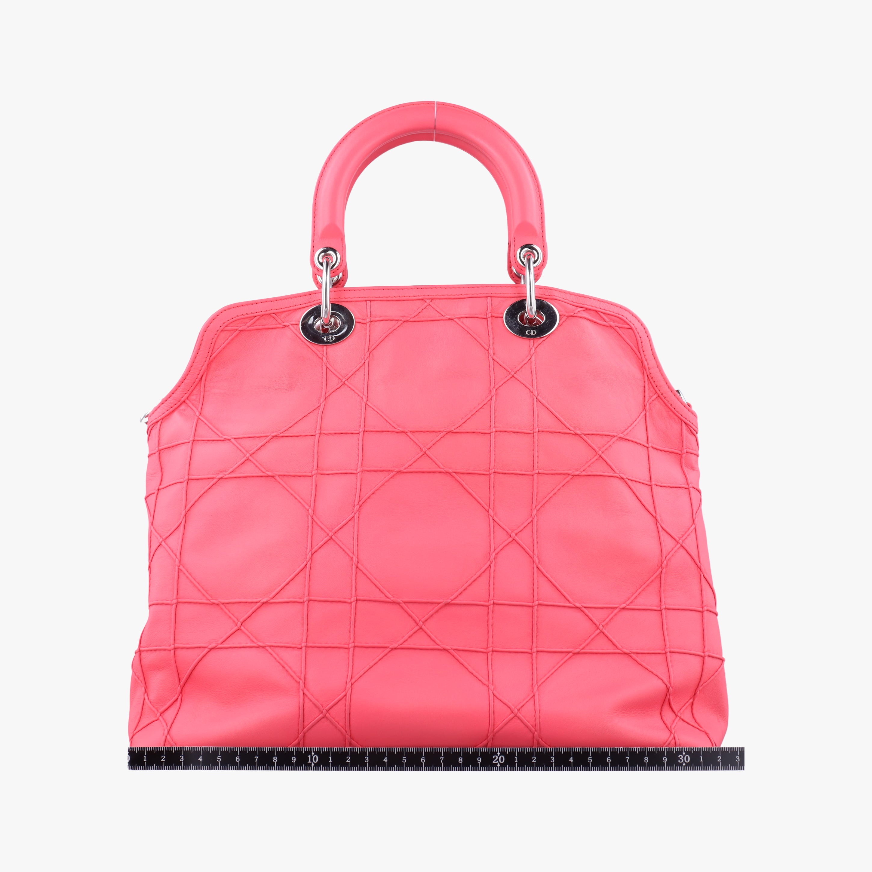 Pre-owned Christian Dior Granville Rose lambskin  shoulderbag | stylenewstar