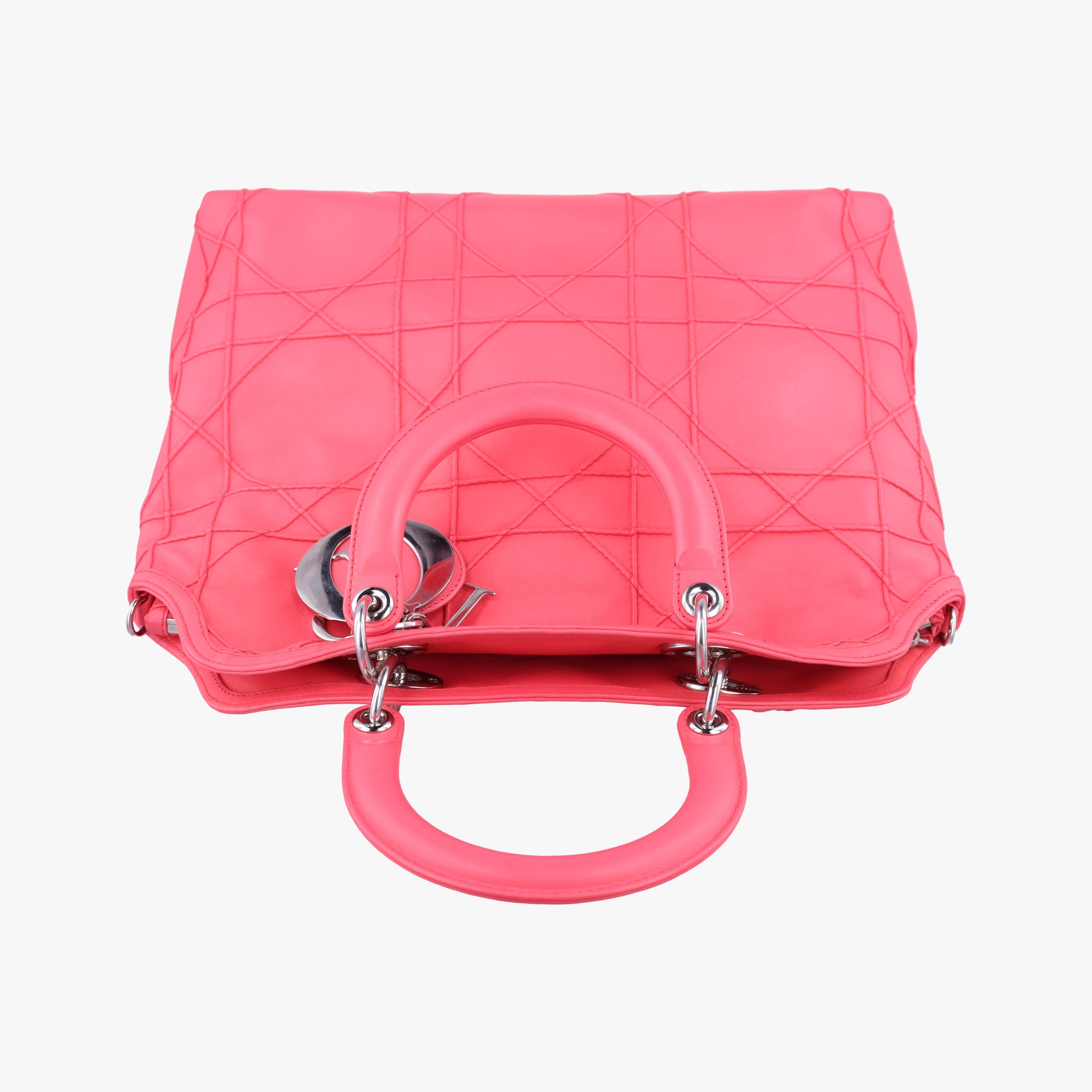 Pre-owned Christian Dior Granville Rose lambskin  shoulderbag | stylenewstar